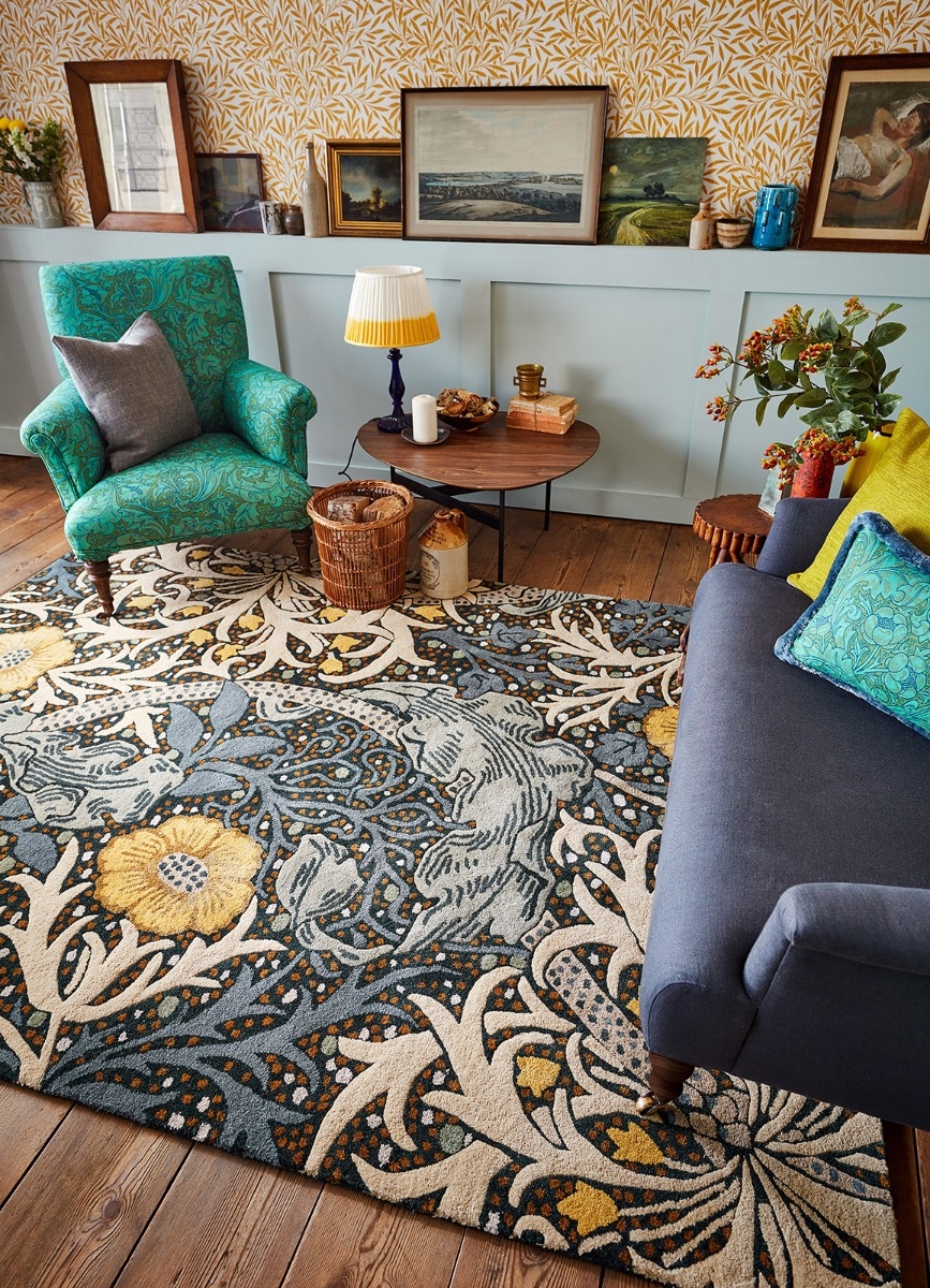Seaweed teal 127008 Teppich | Größe: 200 x 280 cm