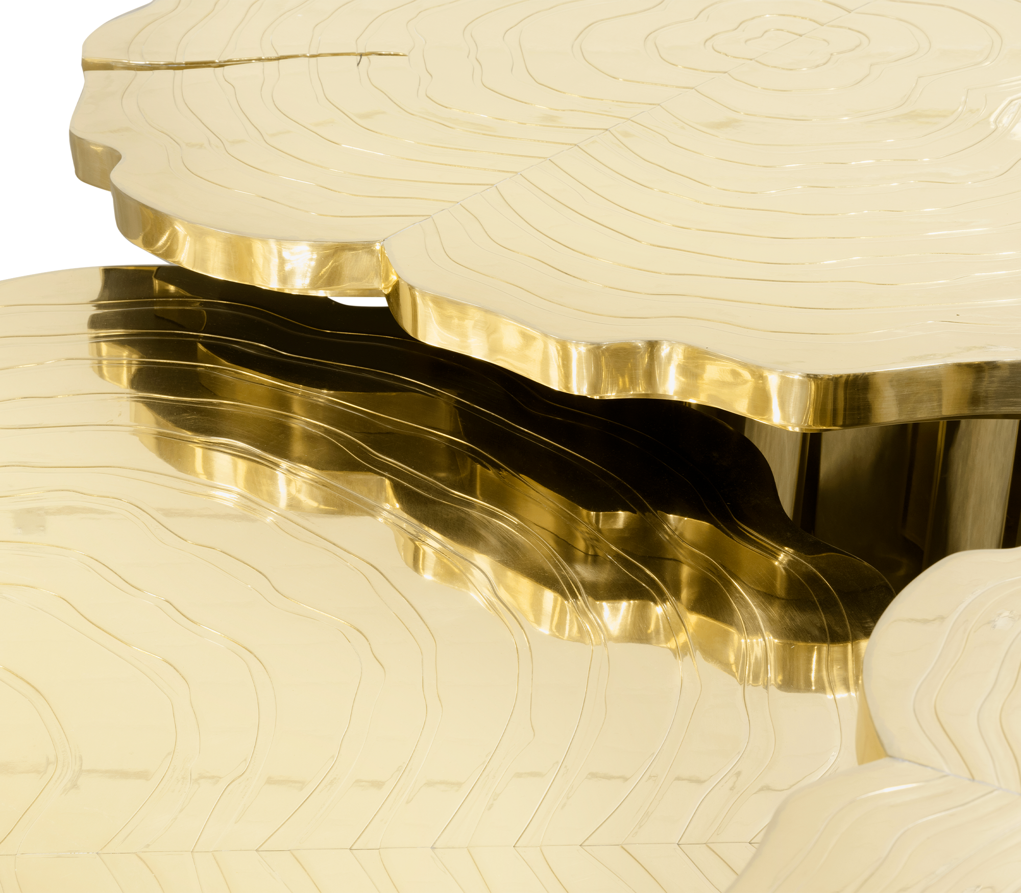 Fortuna Gold 3‑teiliges Couchtisch‑Set