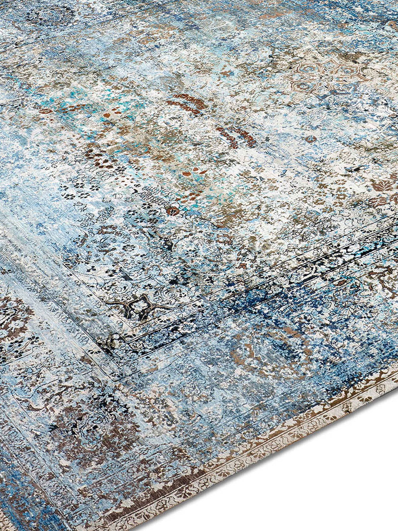 Hundred Million Blue Mix Teppich | Größe: 305 x 427 cm