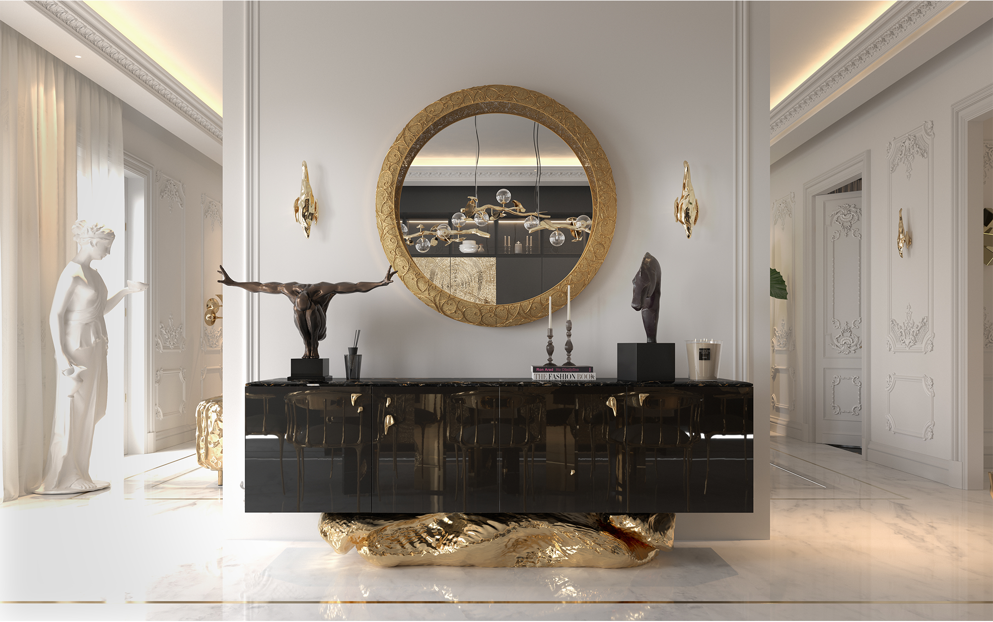 Crown Filigree Spiegel