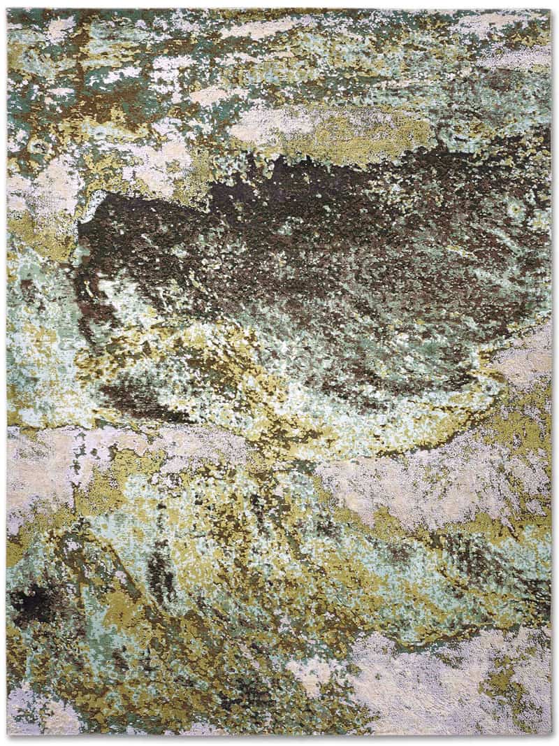 Waves Original auf Beige‑Olive Teppich