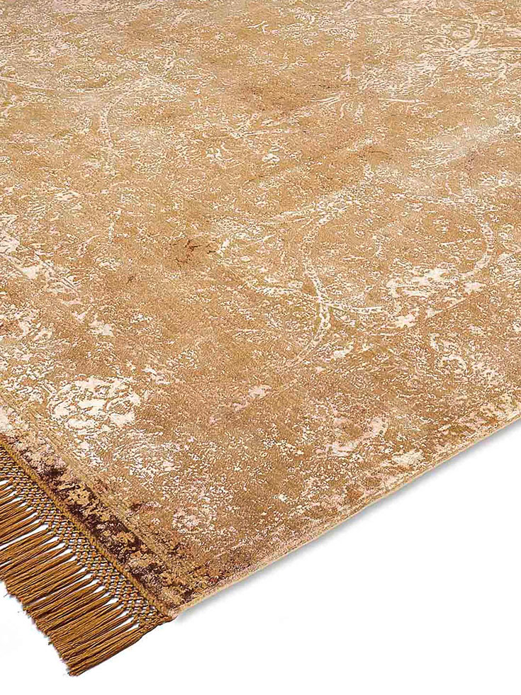 ZeroPile Ex Tiefviolett auf Beige‑Mix Teppich | Größe: 305 x 427 cm