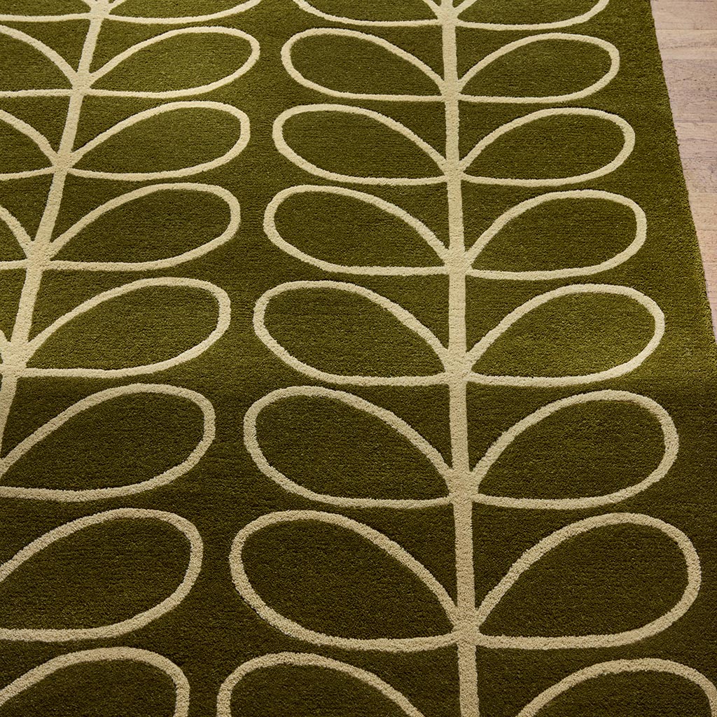 Linear Stem Olive Teppich