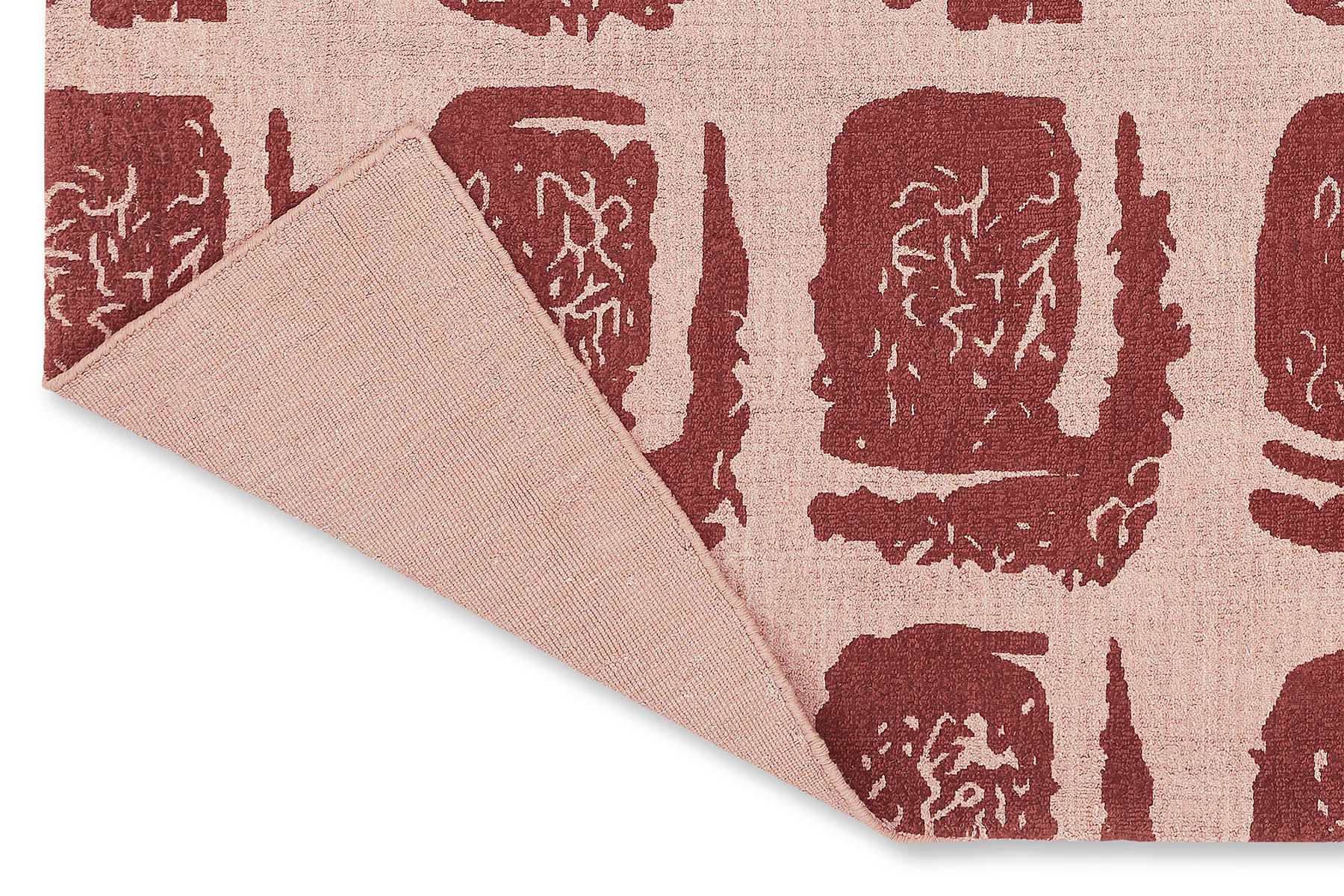 Woodblock Red 163003 Teppich | Größe: 250 x 350 cm