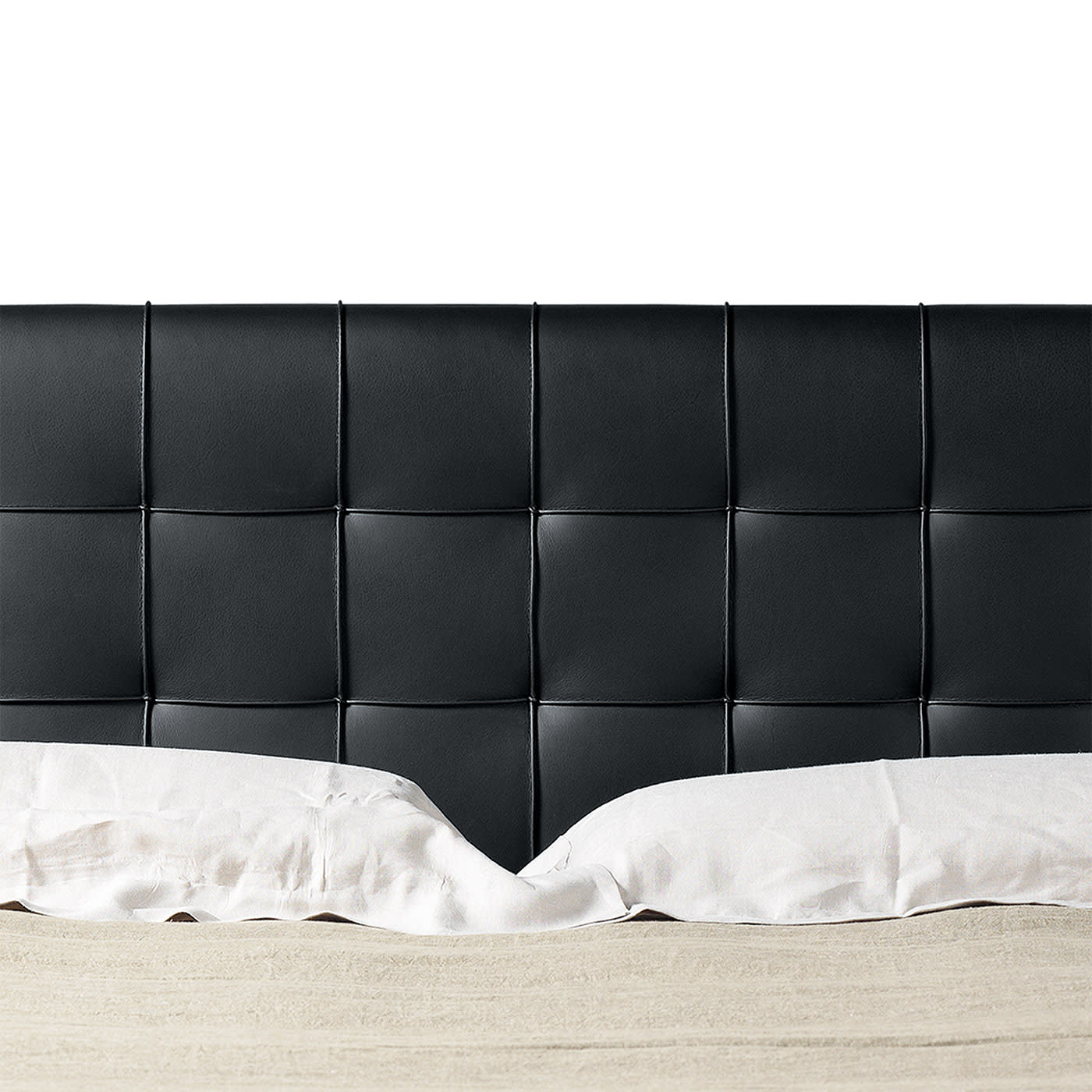 Signora Graues italienisches Bett | Farbe: Pelle Pandora 616