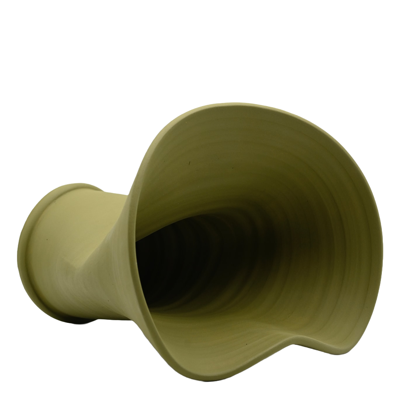 Pistazie handgeformte Vase