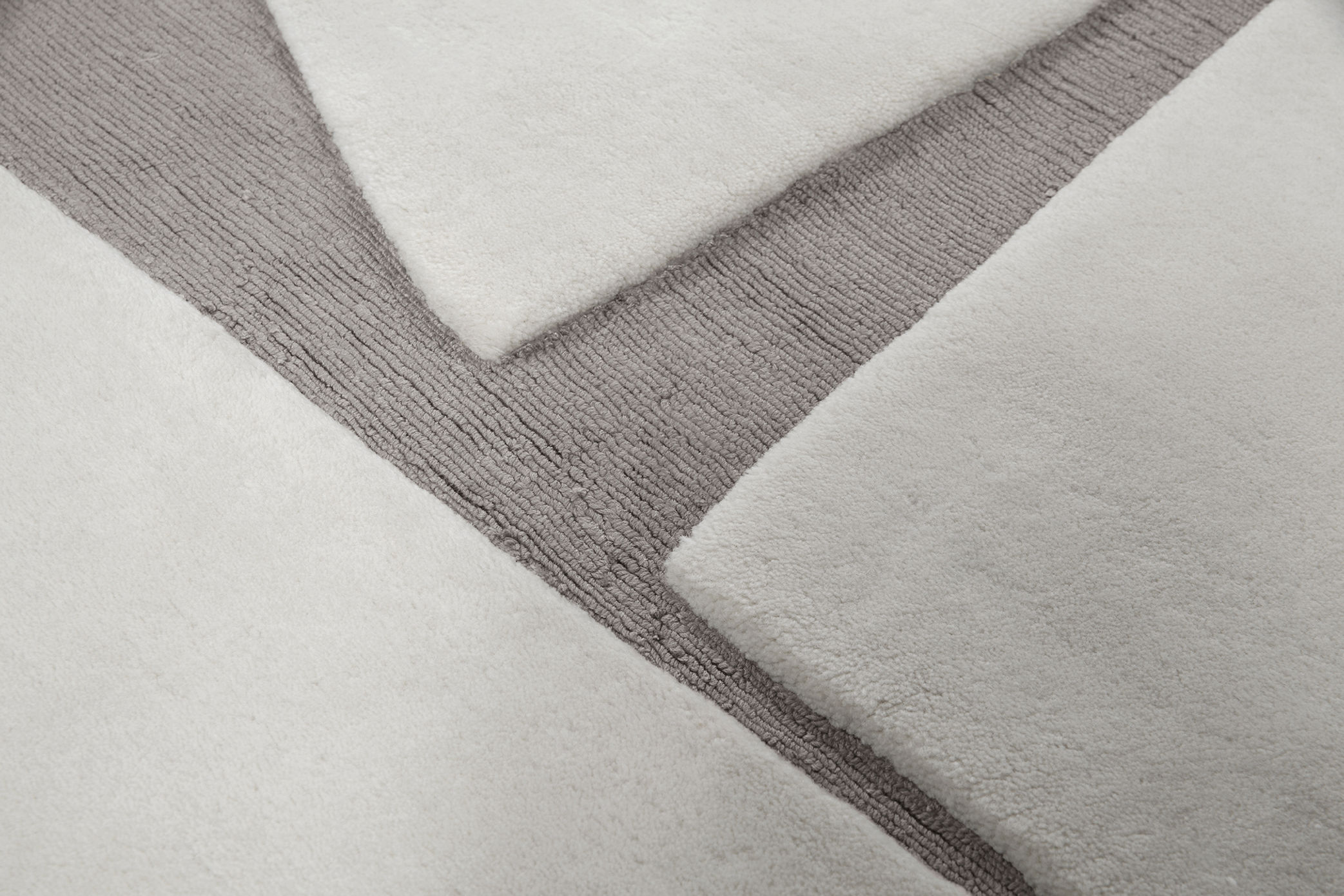 Geformt Grau Teppich | Größe: 220 x 300 cm
