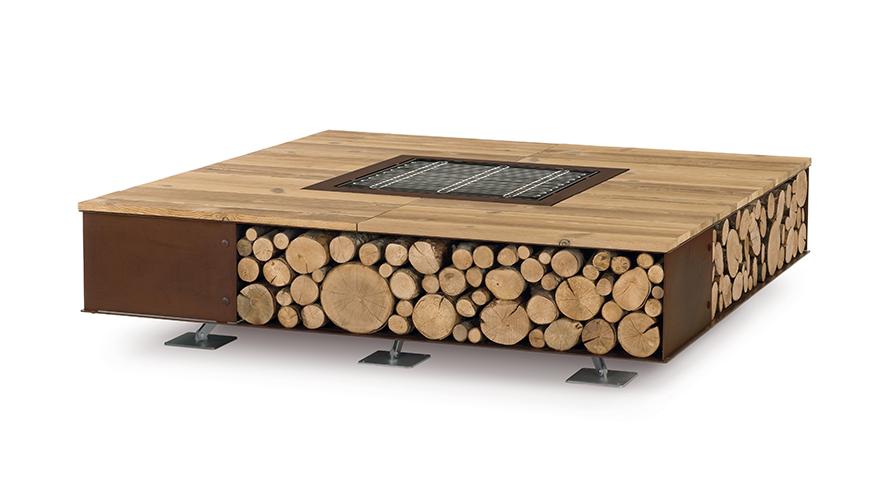 Toast Feuerschale Holz