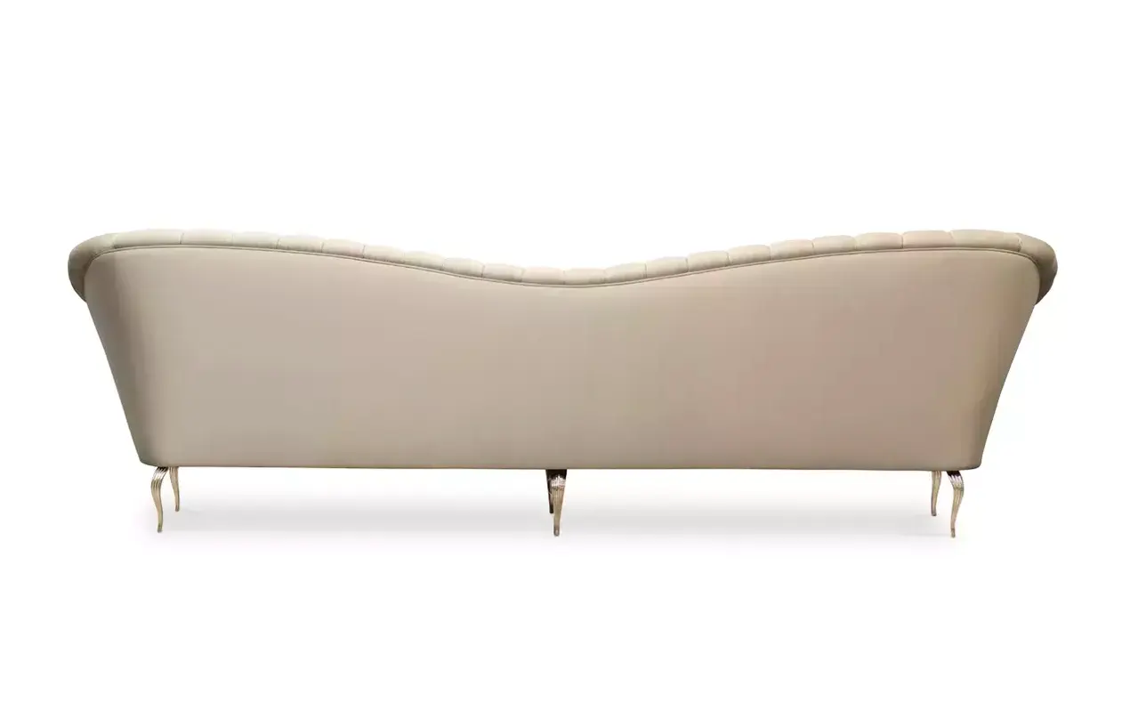 Langes Saphira Sofa mit Metallgestell