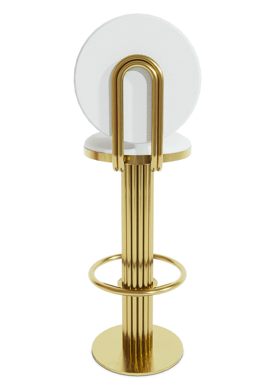 Keira Runder Barhocker