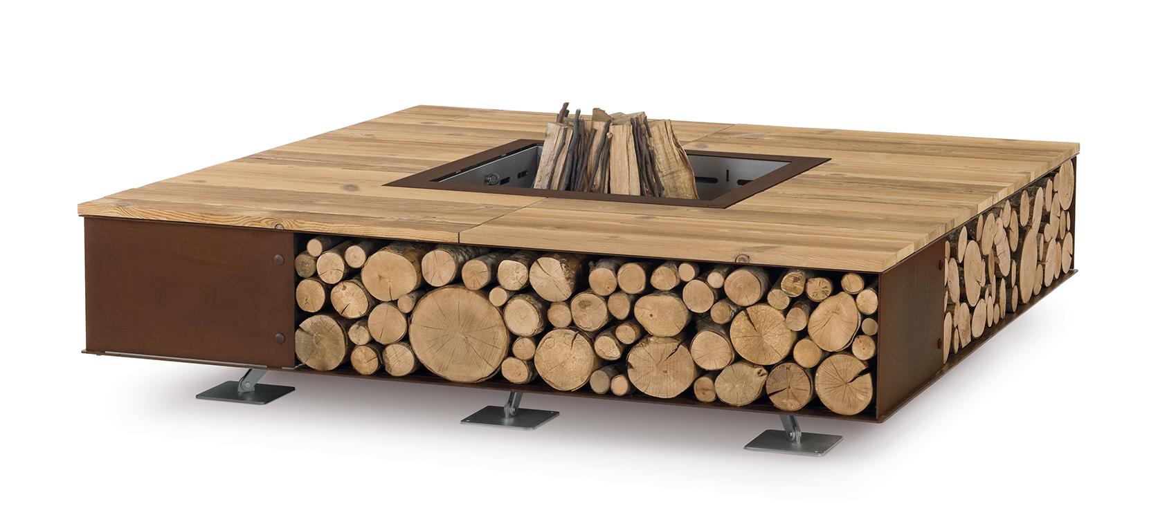 Toast Feuerschale Holz