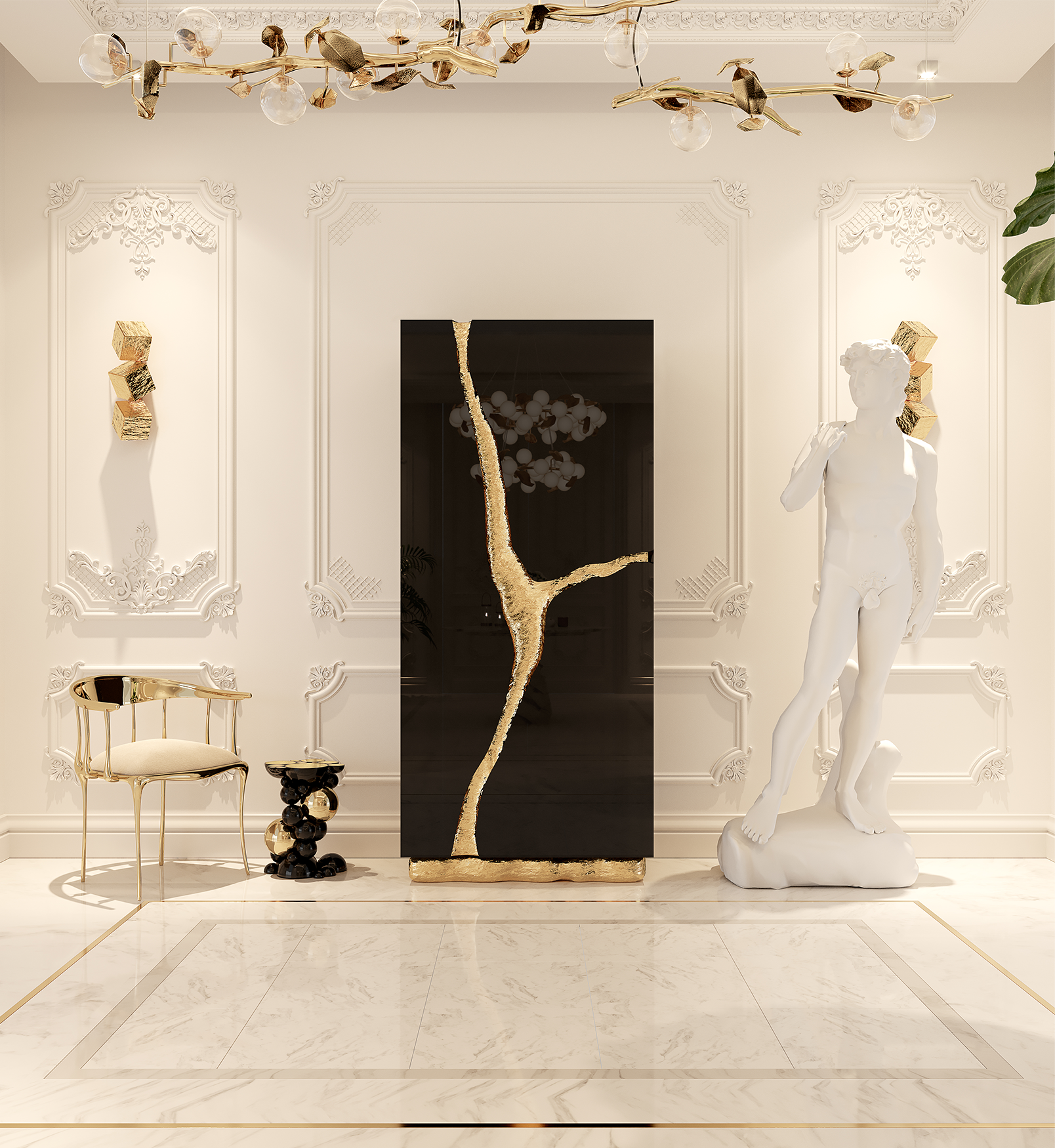Cream Luxe Stuhl