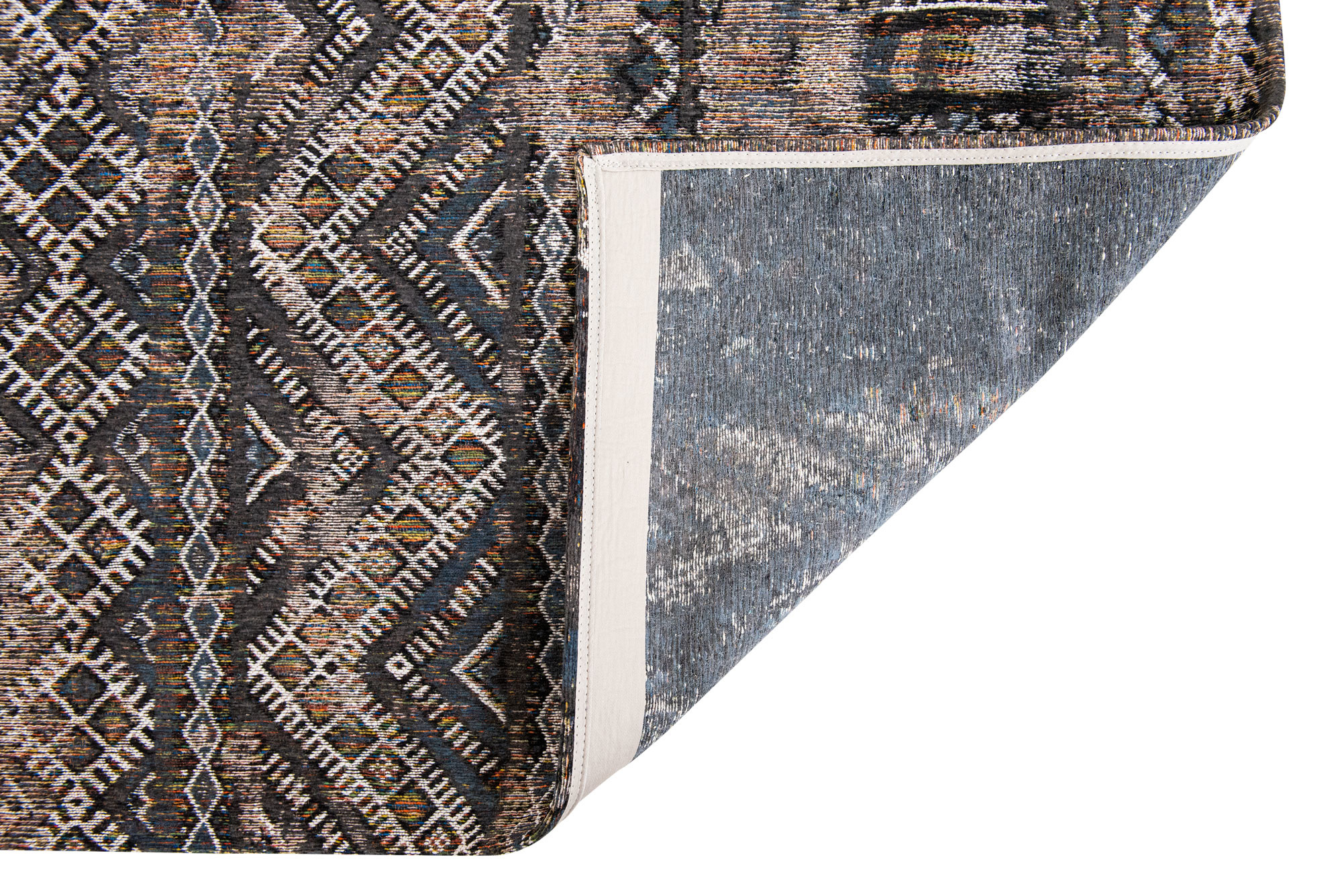 Black Rabat Teppich | Größe: 240 x 340 cm