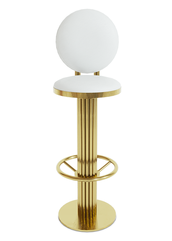 Keira Runder Barhocker