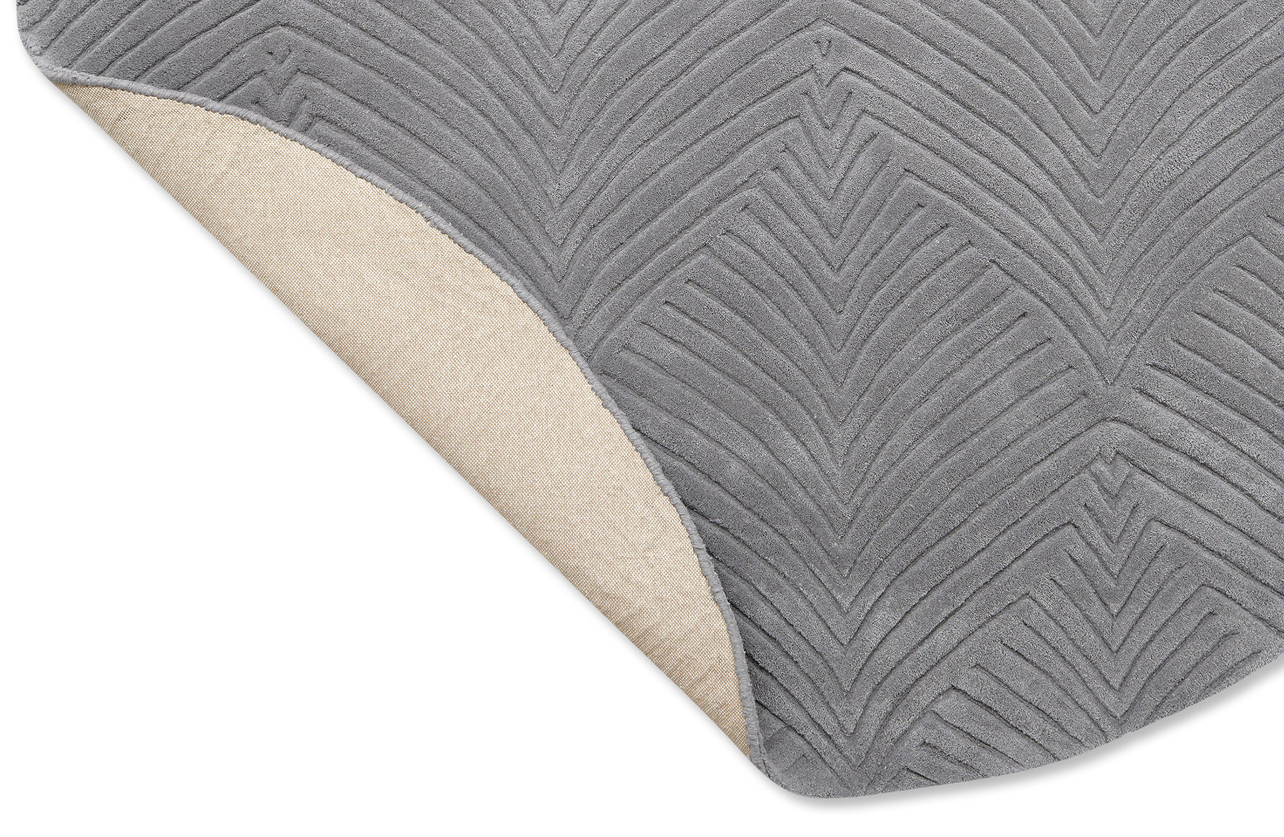 Folia Cool Grey 38904 Runder Teppich | Größe: Ø 150 cm