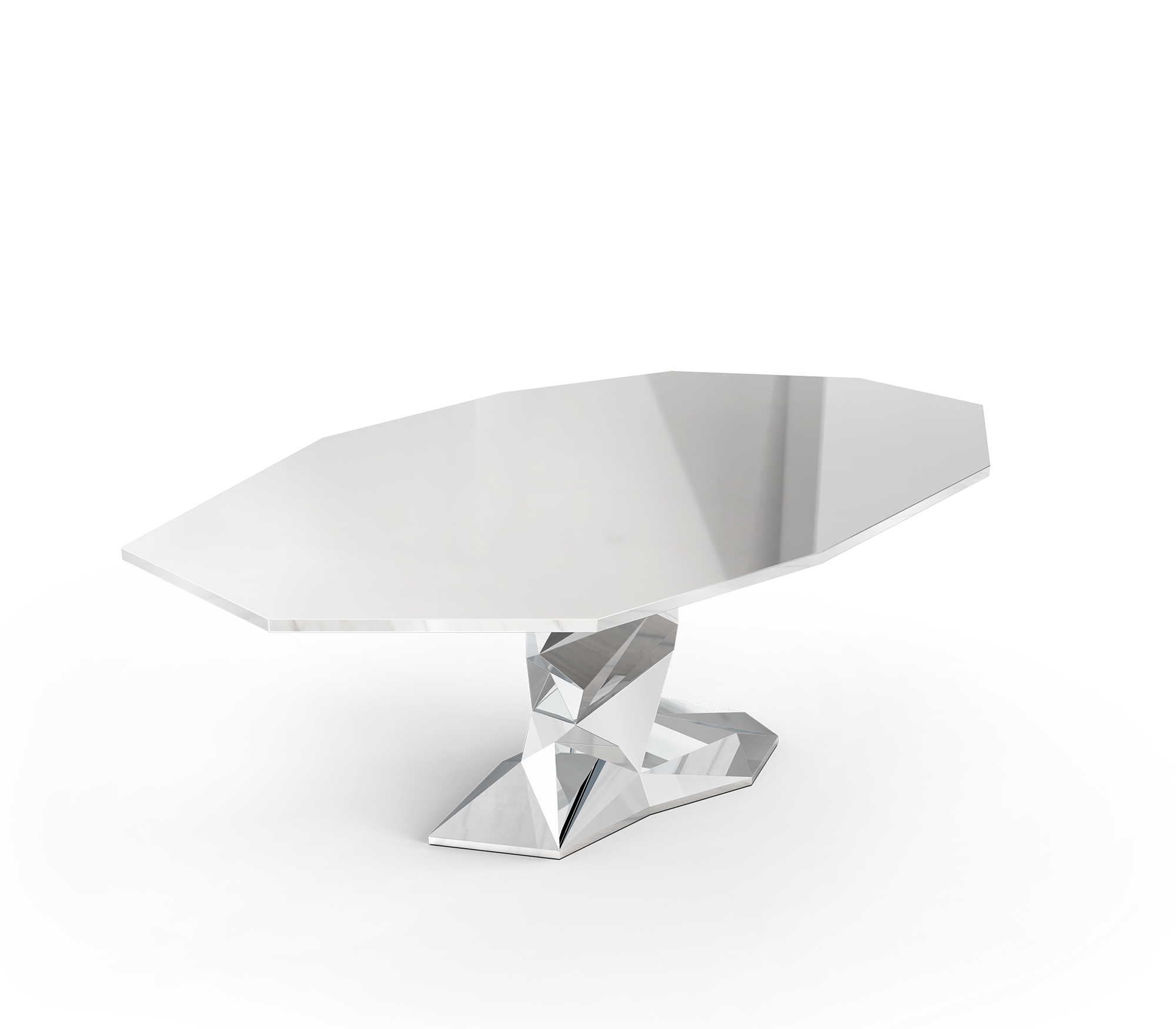 Bonsai Silber Luxe Esstisch