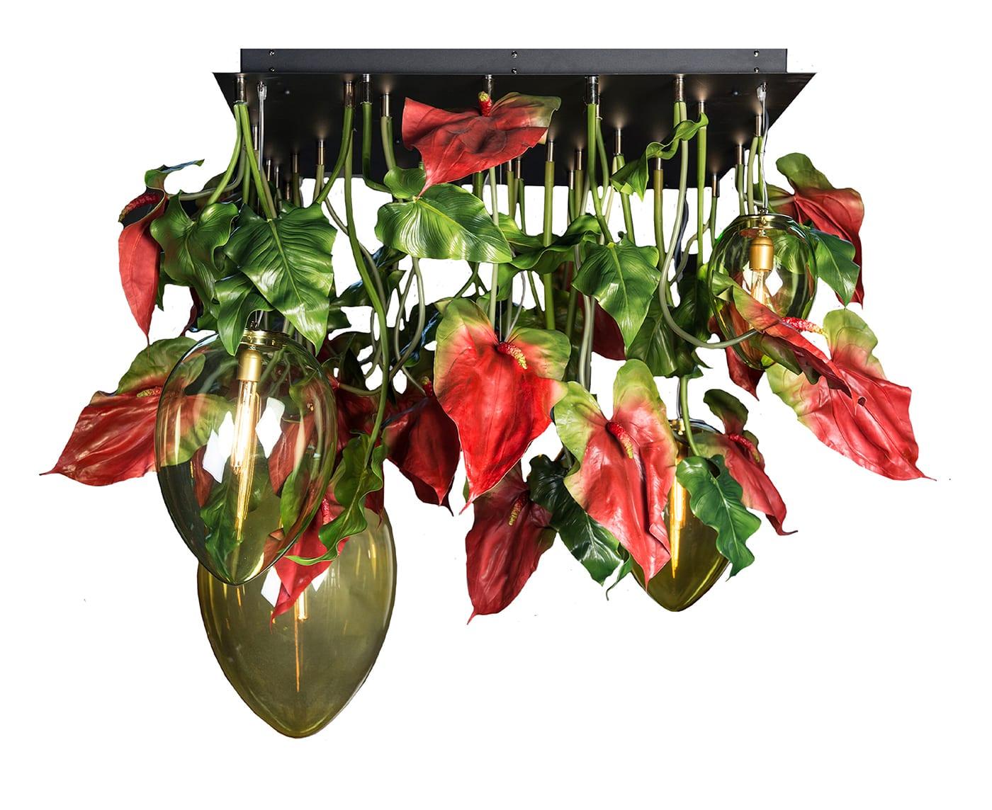 Anthurium Dark Kronleuchter