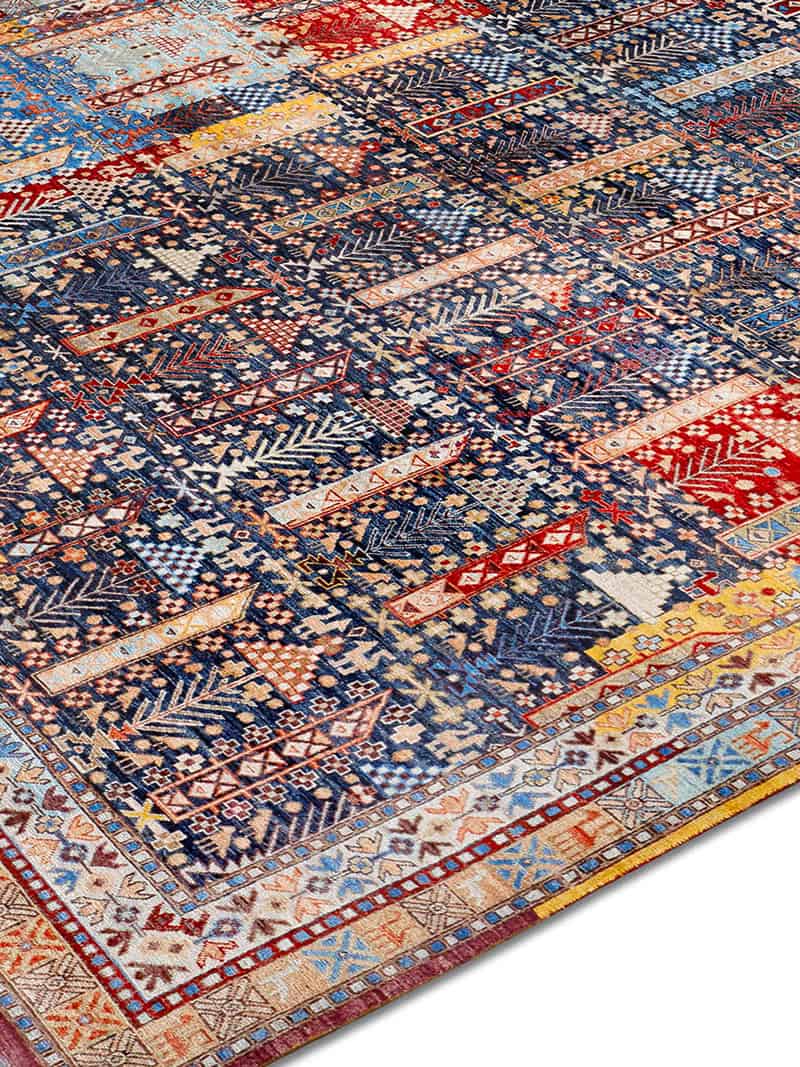 Soul Joyful Color auf Dunkelblau Teppich | Größe: 140 x 210 cm