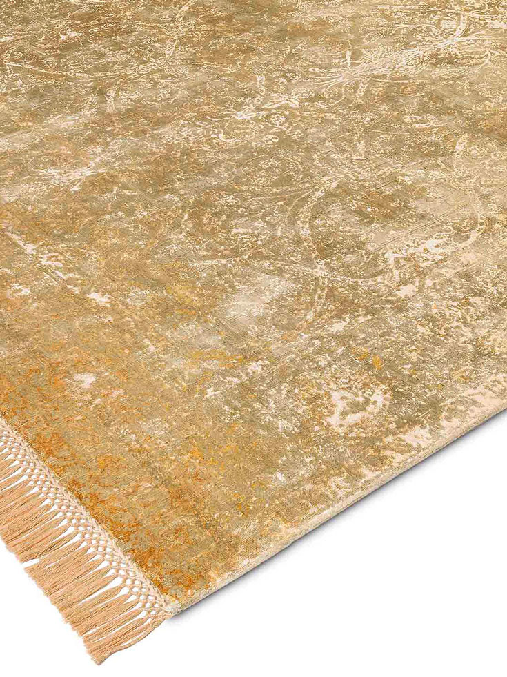ZeroPile Ex Copper Orange auf Beige‑Mix Teppich | Größe: 305 x 427 cm