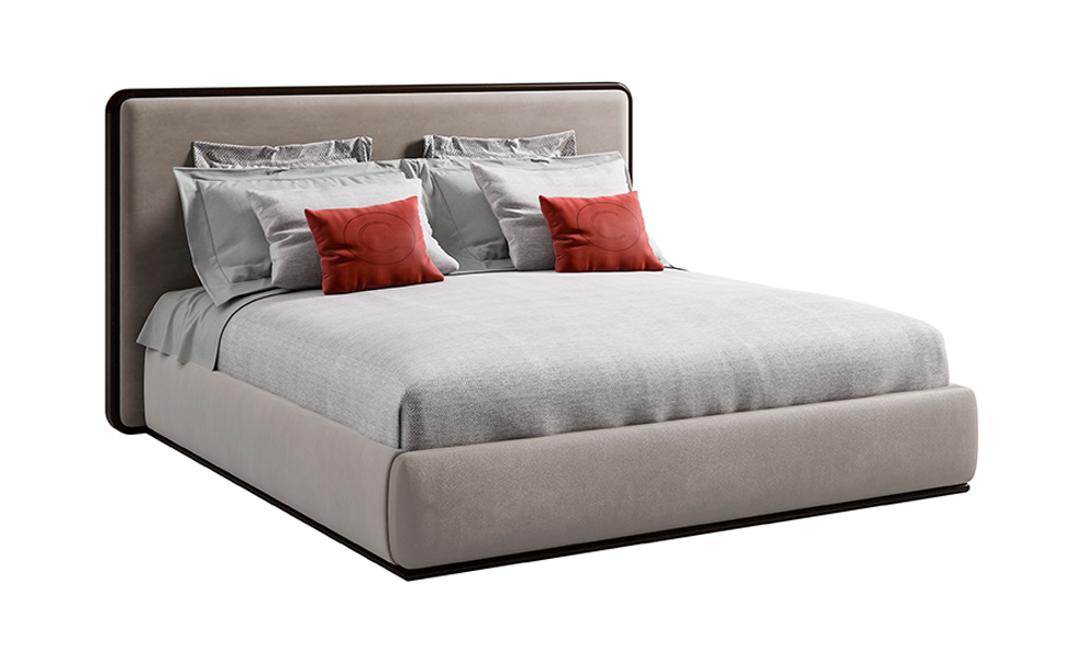 Modernes italienisches Bett mit Kopfteil | Matratzengröße: 200 x 200 cm
