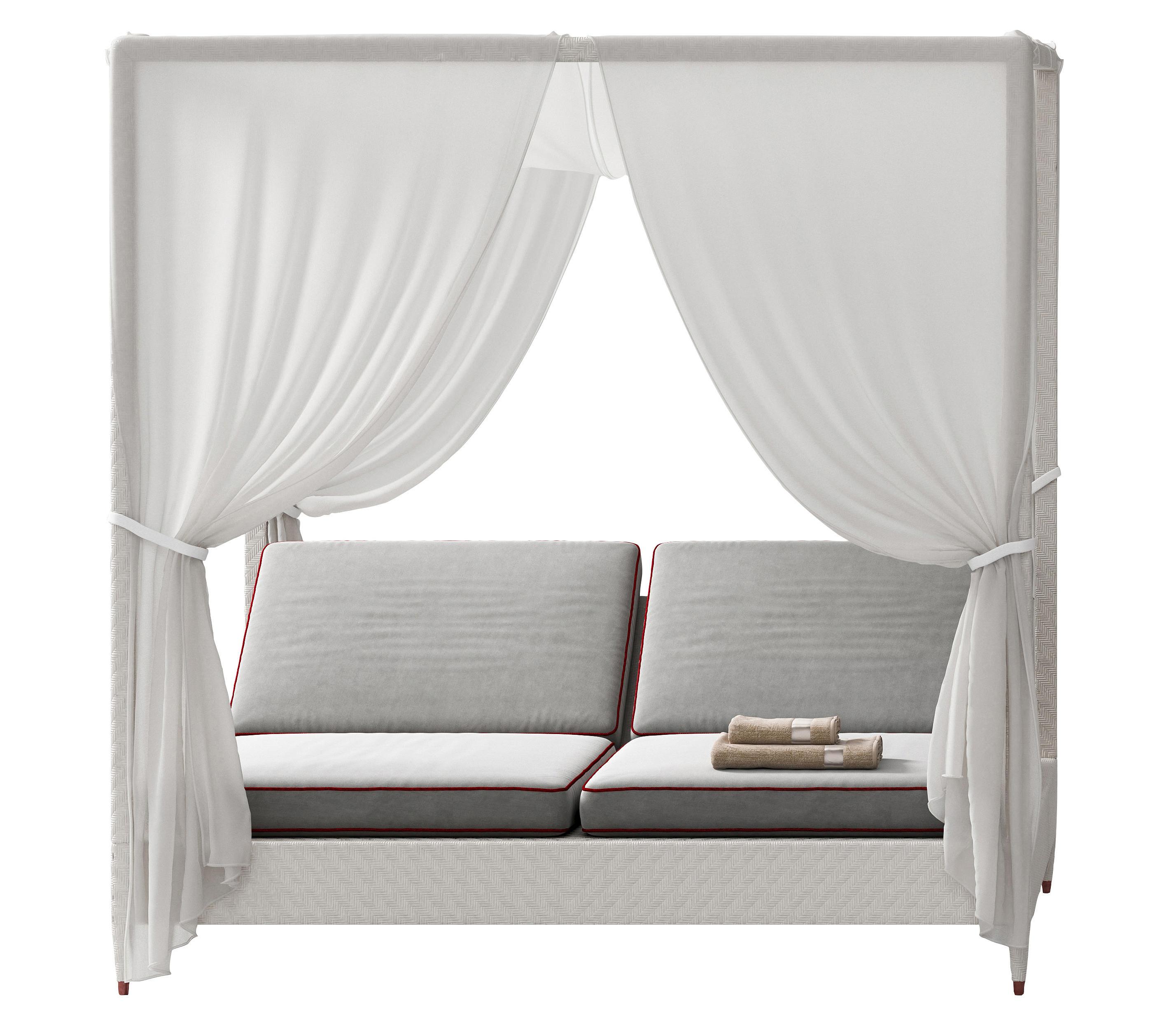 Outdoor‑Daybed mit Sonnendach