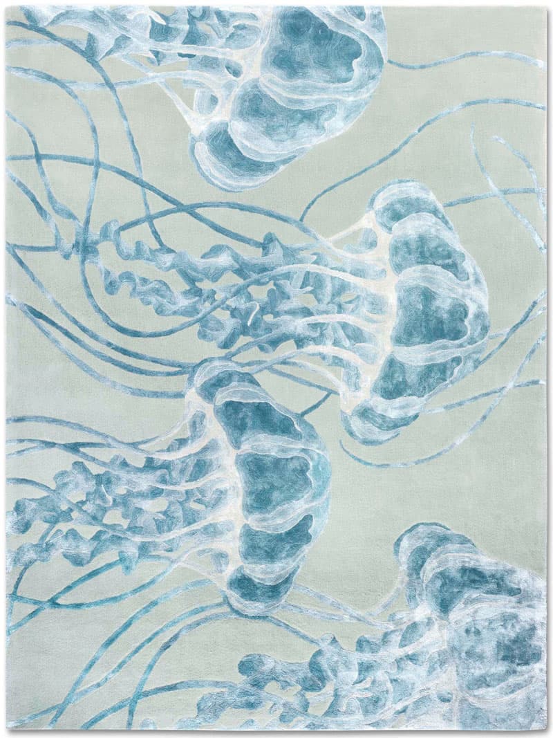 Jellyfish Mint Teppich | Größe: 274 x 365 cm