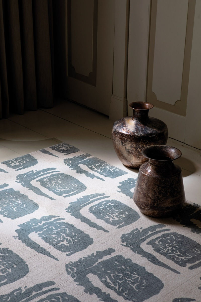 Woodblock Grey 163001 Teppich | Größe: 200 x 280 cm