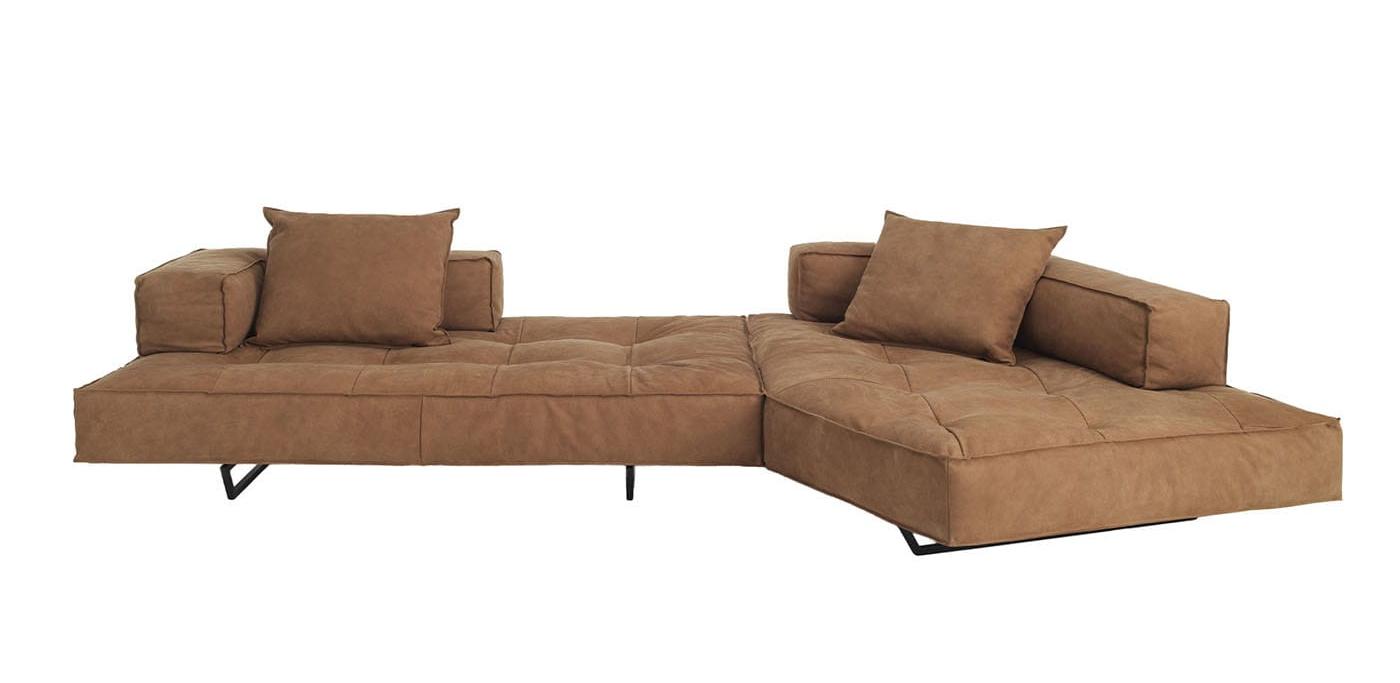 Nubuk Leder-Sofa