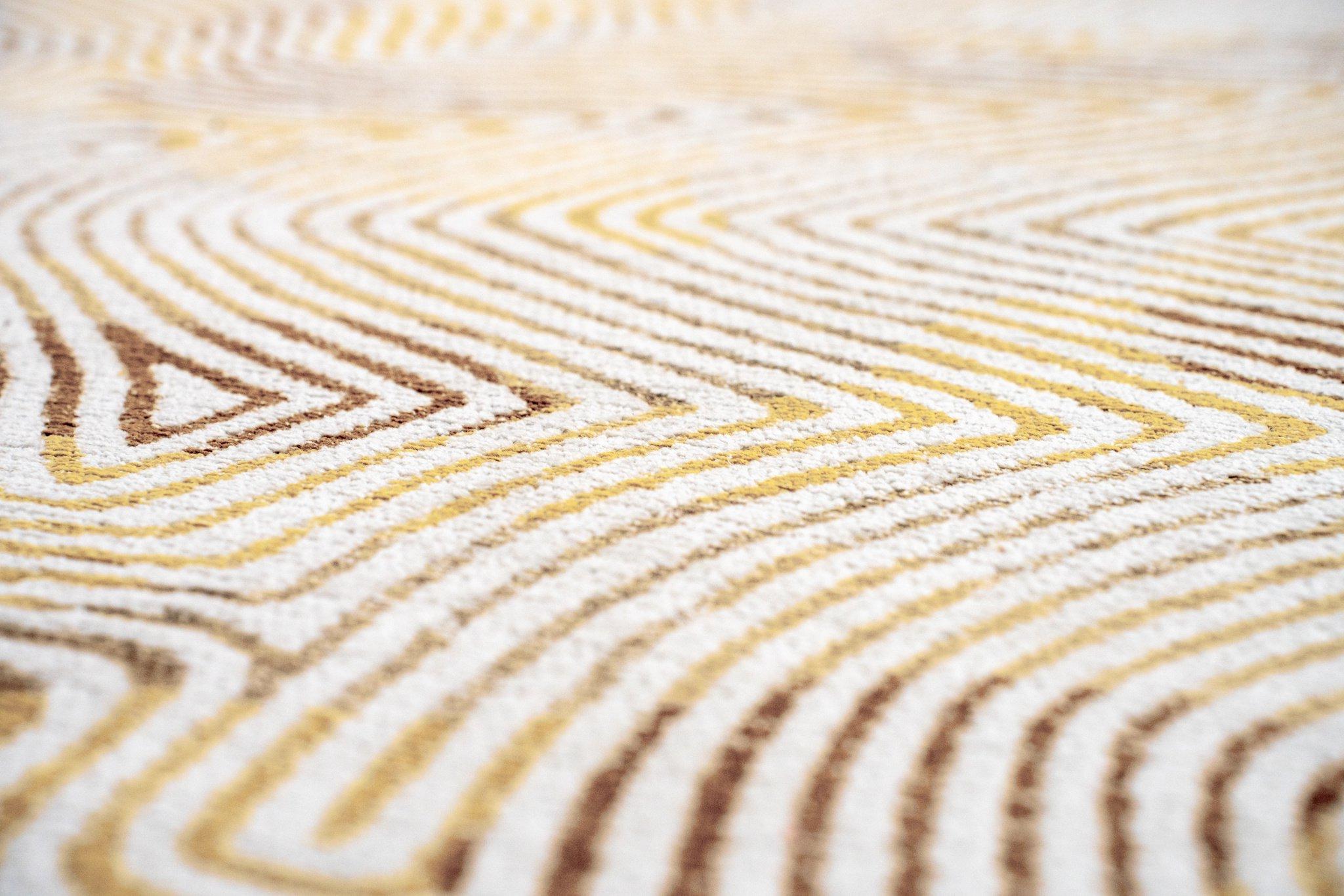 Yellow Hippy 9799 Runder Teppich | Größe: Ø 140 cm