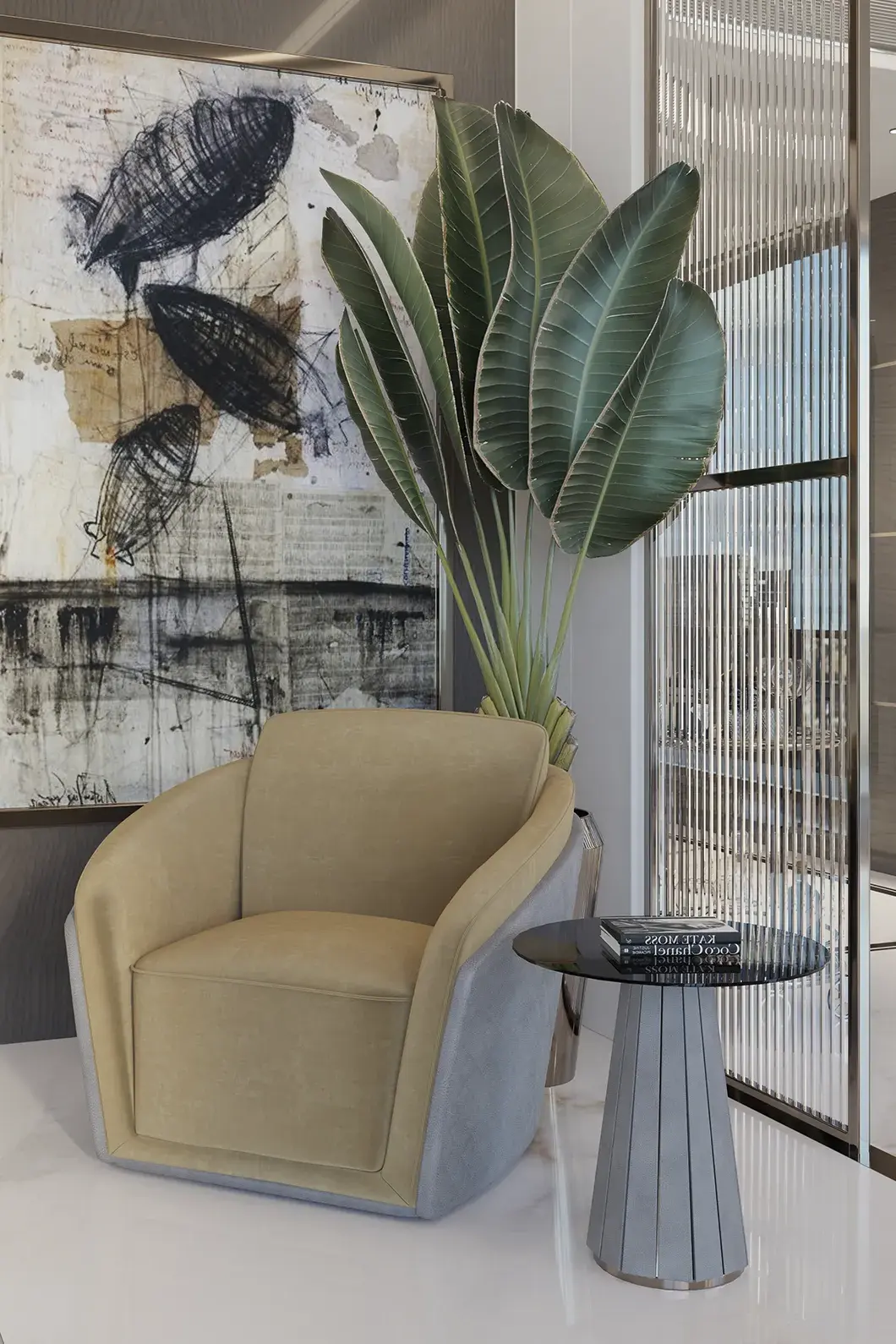 Radiance II Brauner Beistelltisch