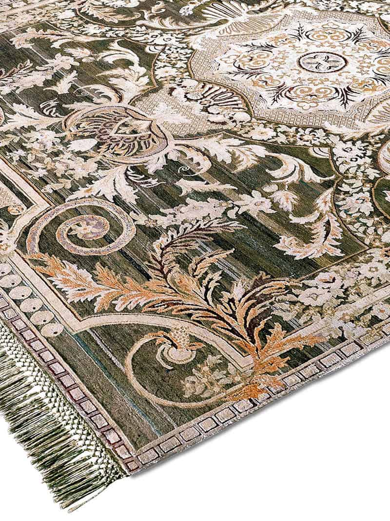 Aubusson Original on Green Mix Teppich | Größe: 305 x 427 cm