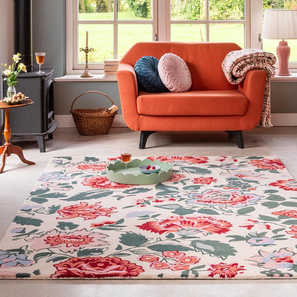 Wendling Floral Poppy Red Teppich | Größe: 170 x 240 cm