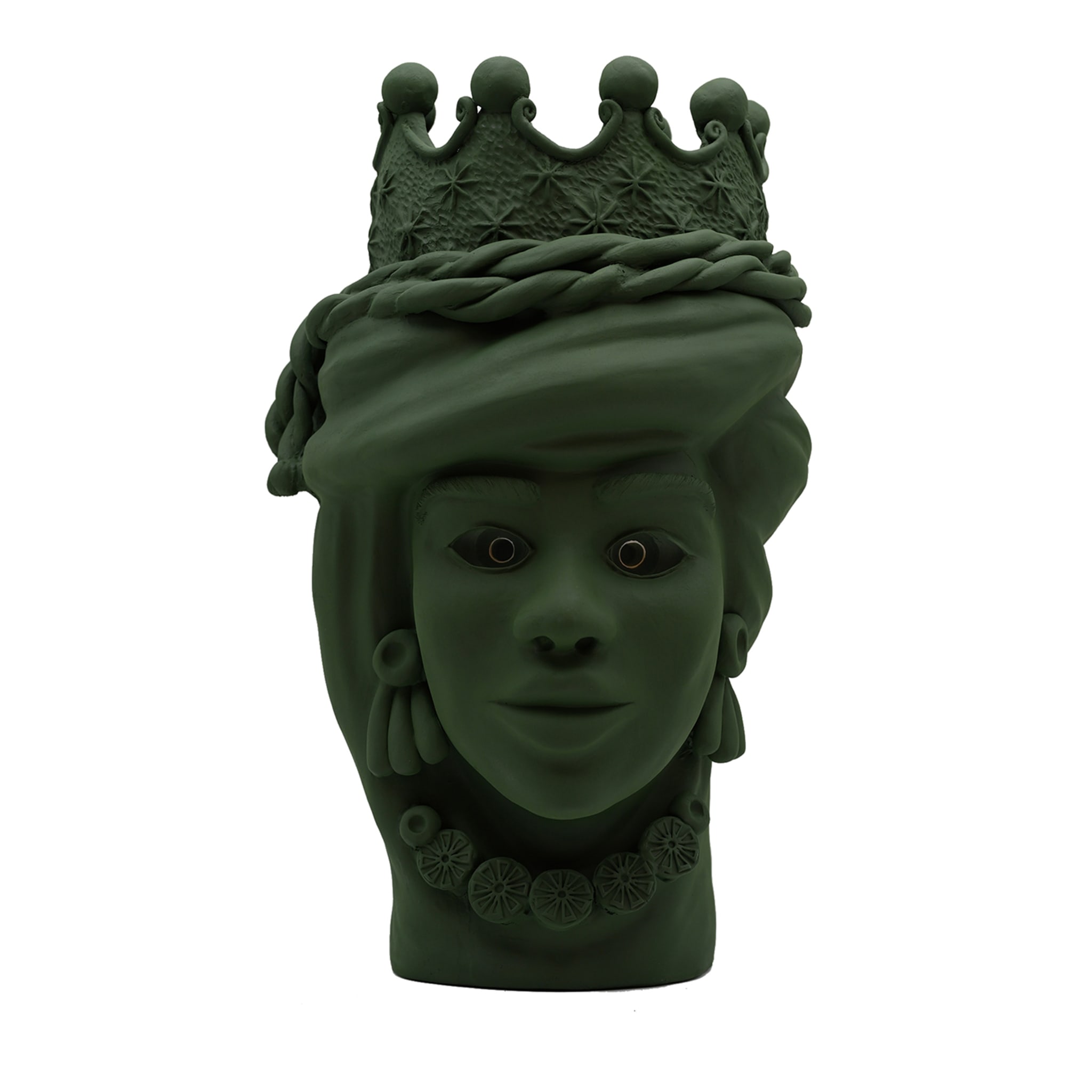 Grüne handgefertigte Skulptur