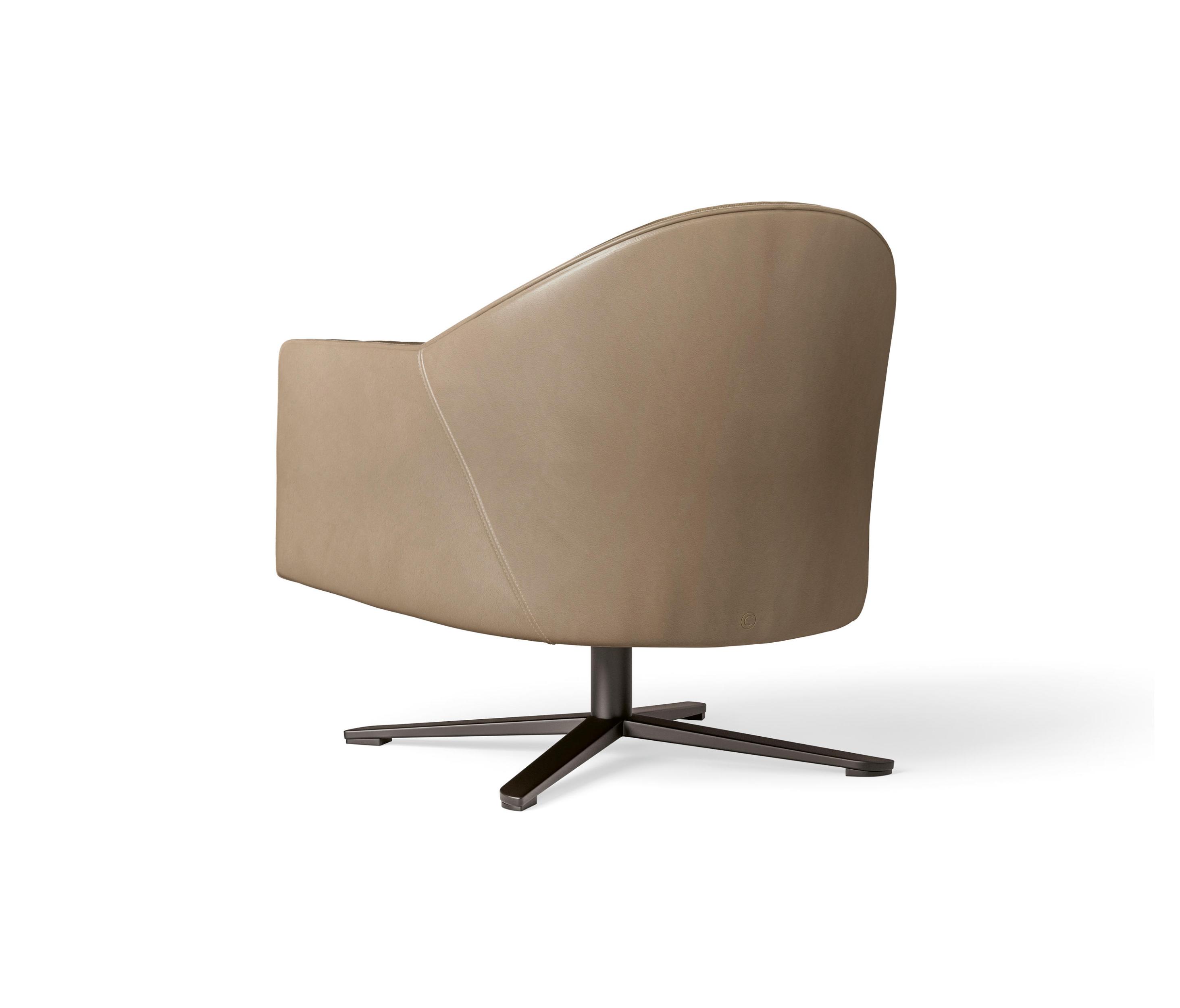 Leder‑Drehsessel