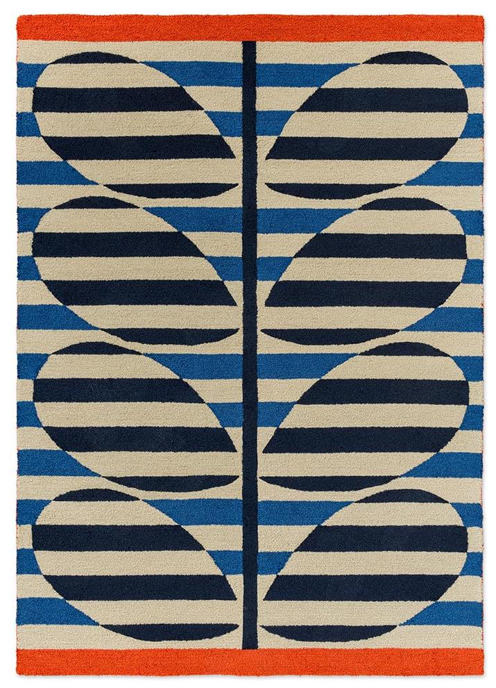 Stripy Stem Azure Outdoor-Teppich | Größe: 160 x 230 cm