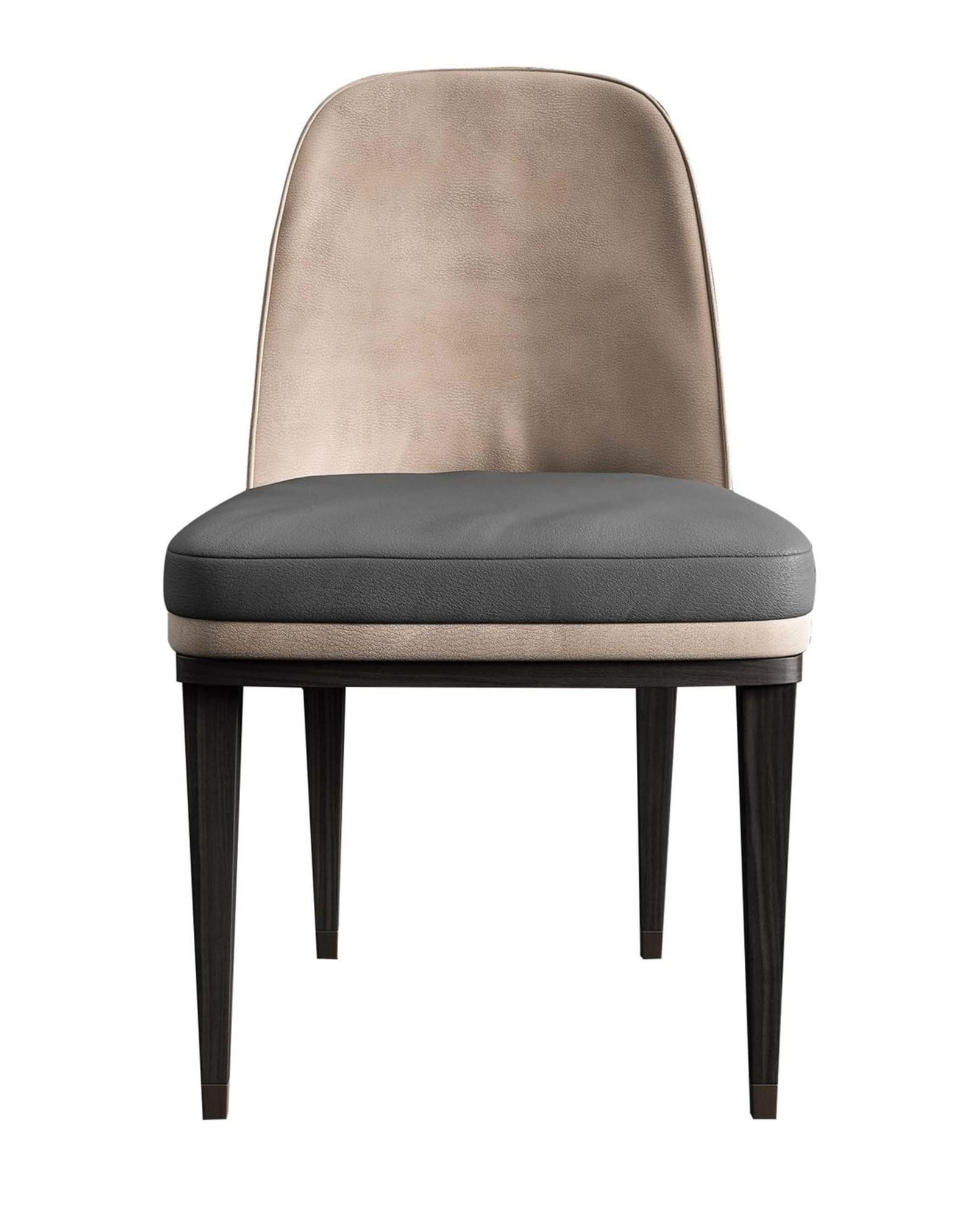 Leder‑Esszimmerstuhl