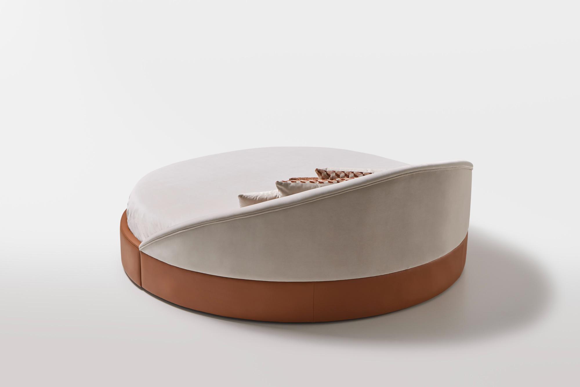 Arco Rundes Lederbett