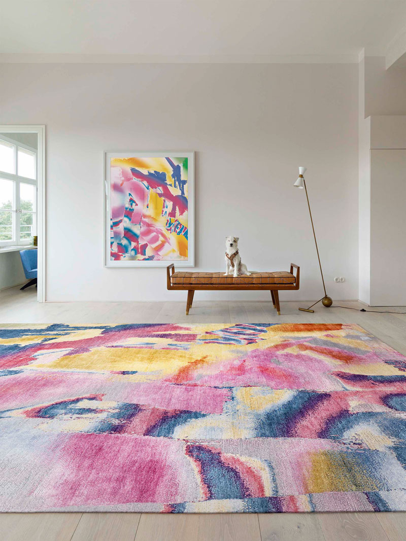 Original auf Hellgrau Teppich | Größe: 170 x 240 cm
