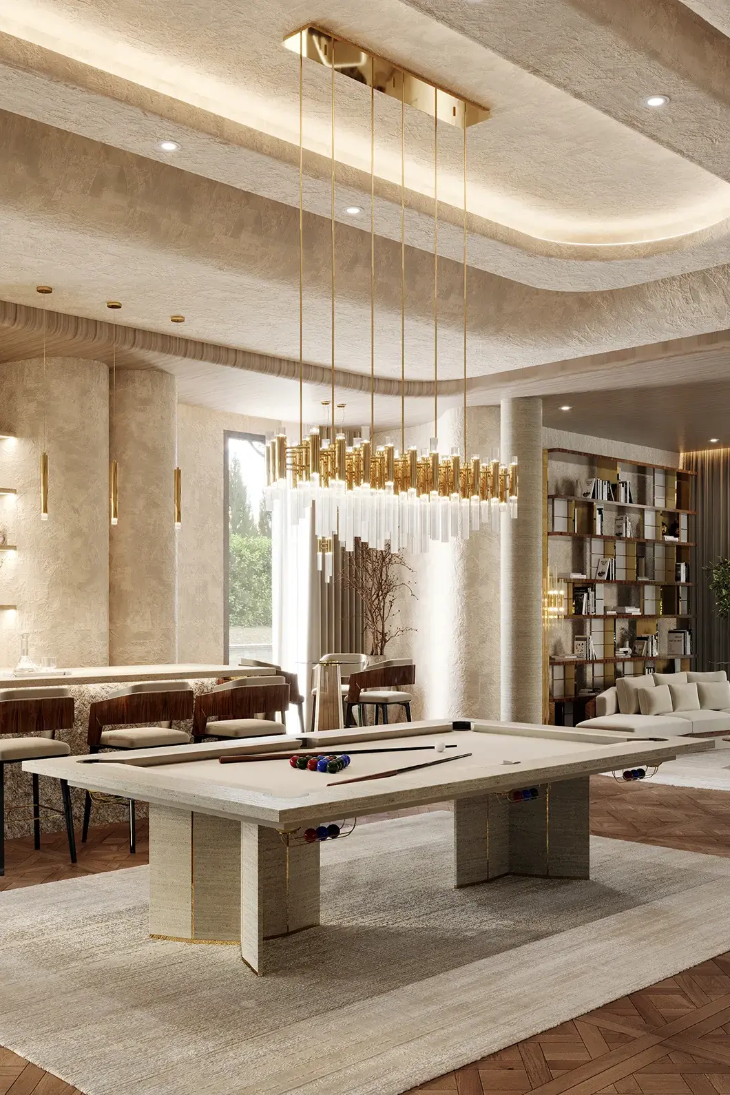 Cascade Rechteckige Pendelleuchte - 11