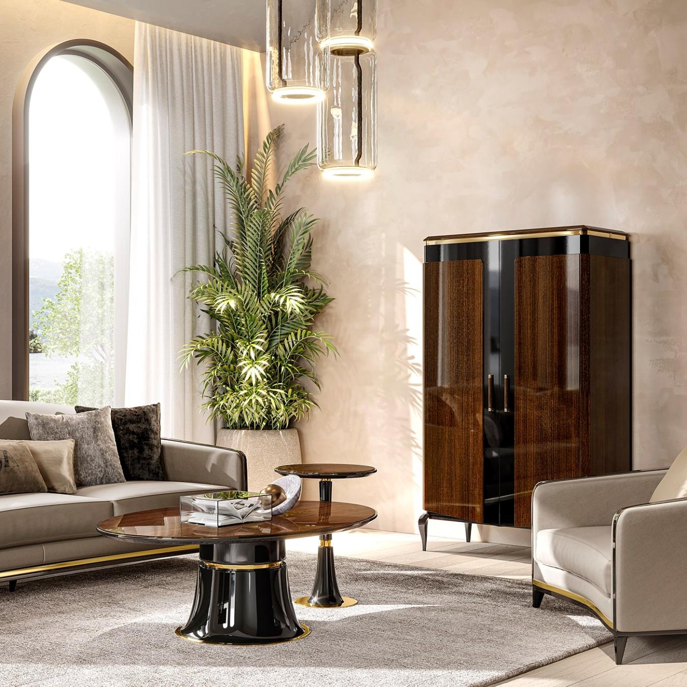 Elegance 2‑türiger Bar‑Schrank