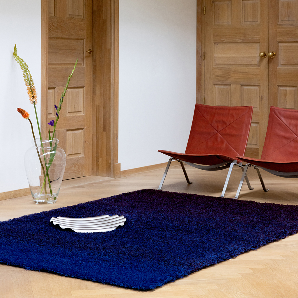 Shade High Elektroblau/Aubergine 011918 Teppich | Größe: 200 x 300 cm
