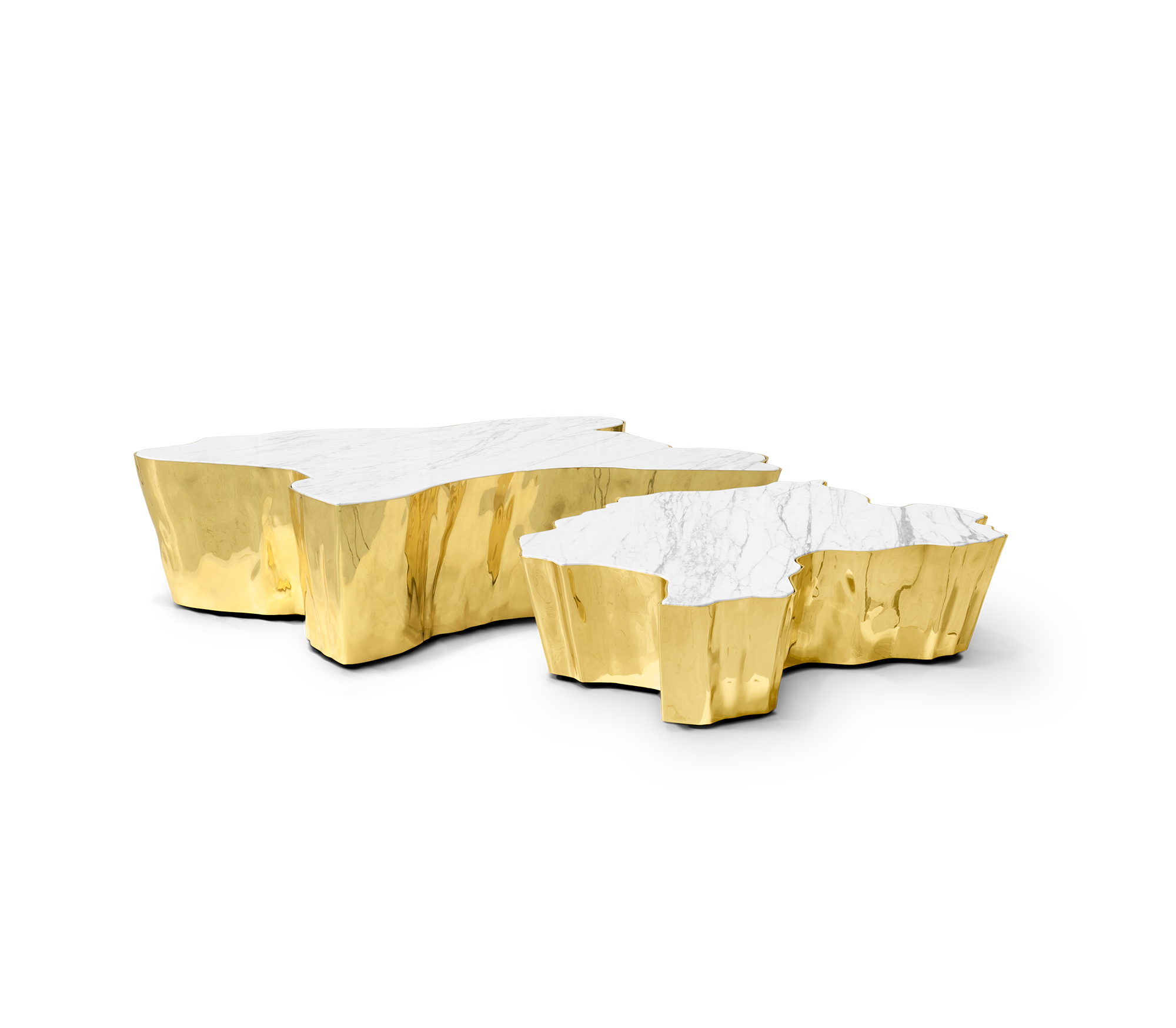 Paradise Calacatta‑Couchtisch | Dimensions: B 123 x T 102 x H 30 cm