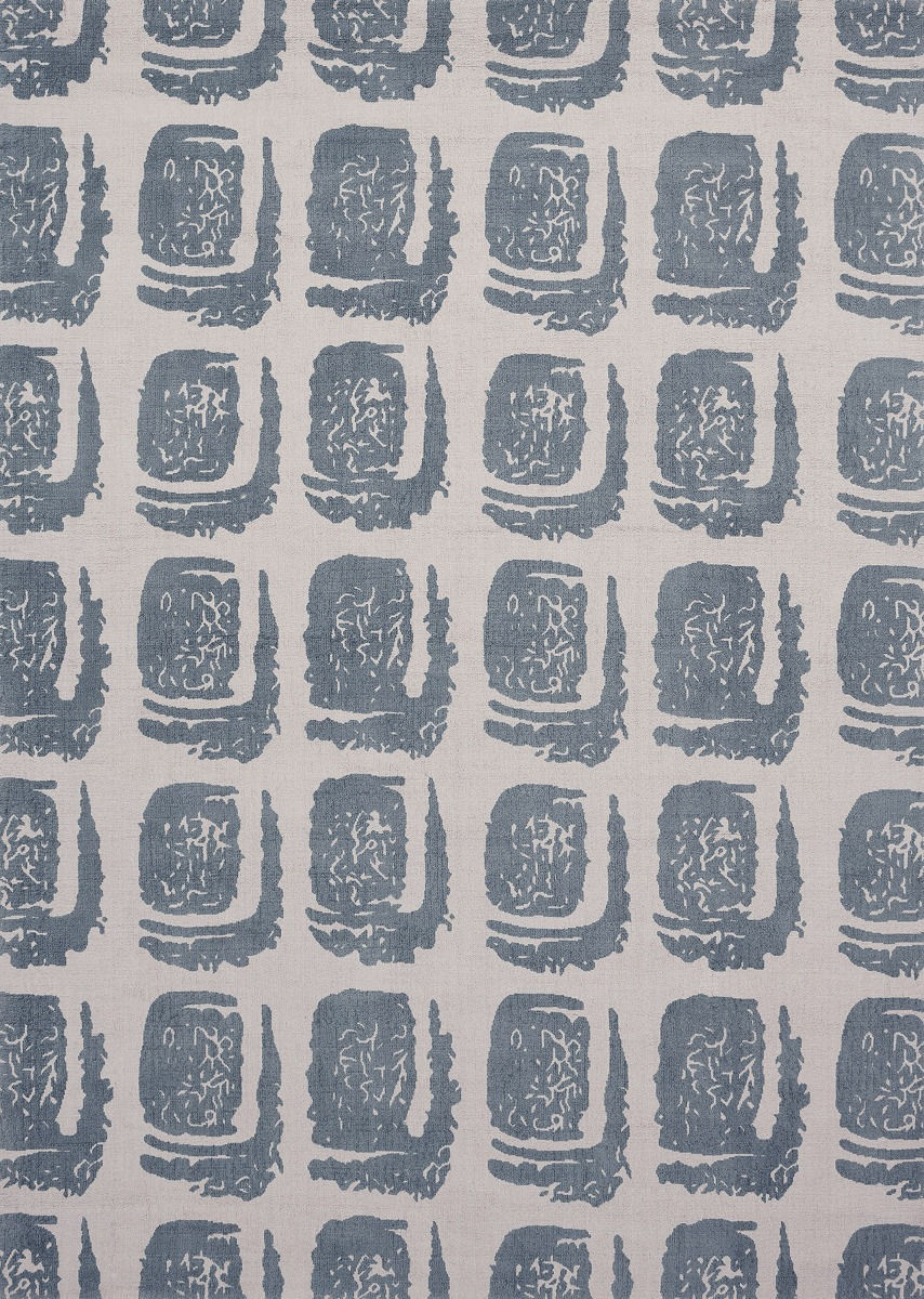 Woodblock Grey 163001 Teppich | Größe: 200 x 280 cm