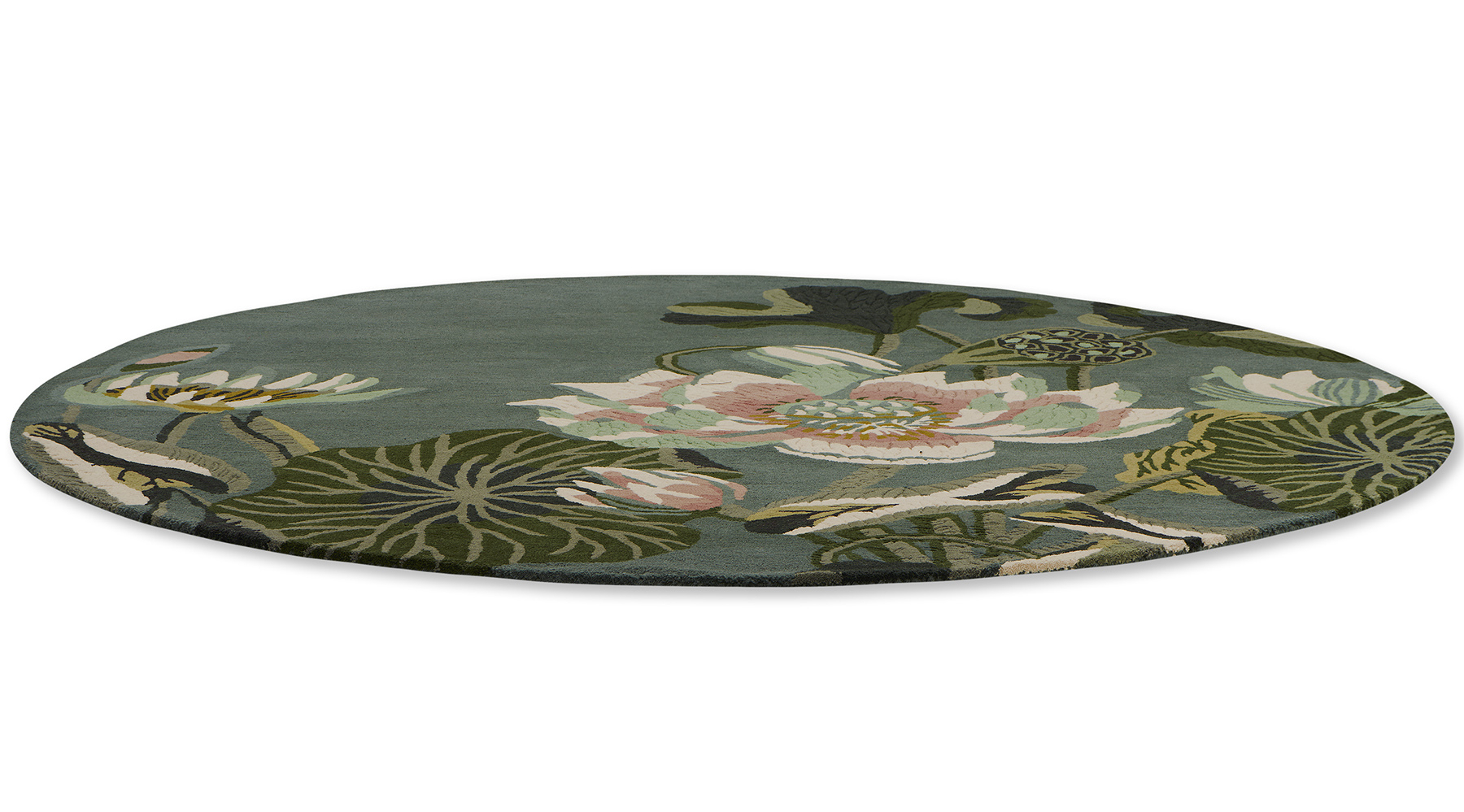Waterlily Midnight Pond 38608 Teppich | Größe: 250 x 350 cm