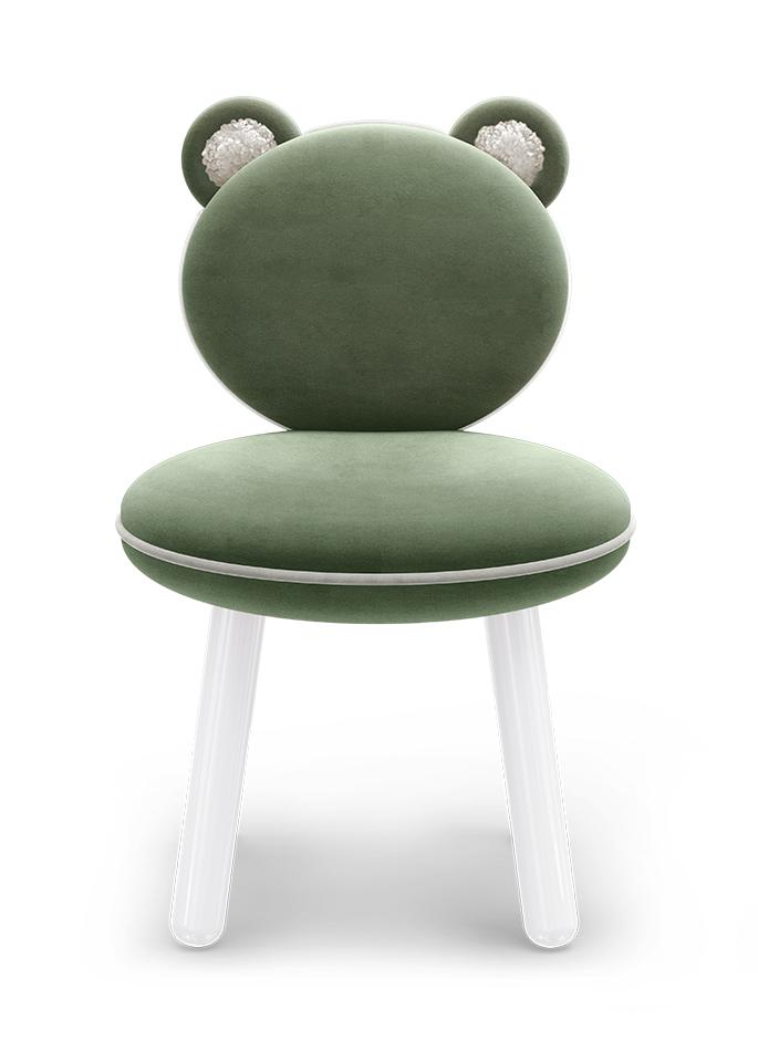 Fluffy Bear grüner Kindersessel