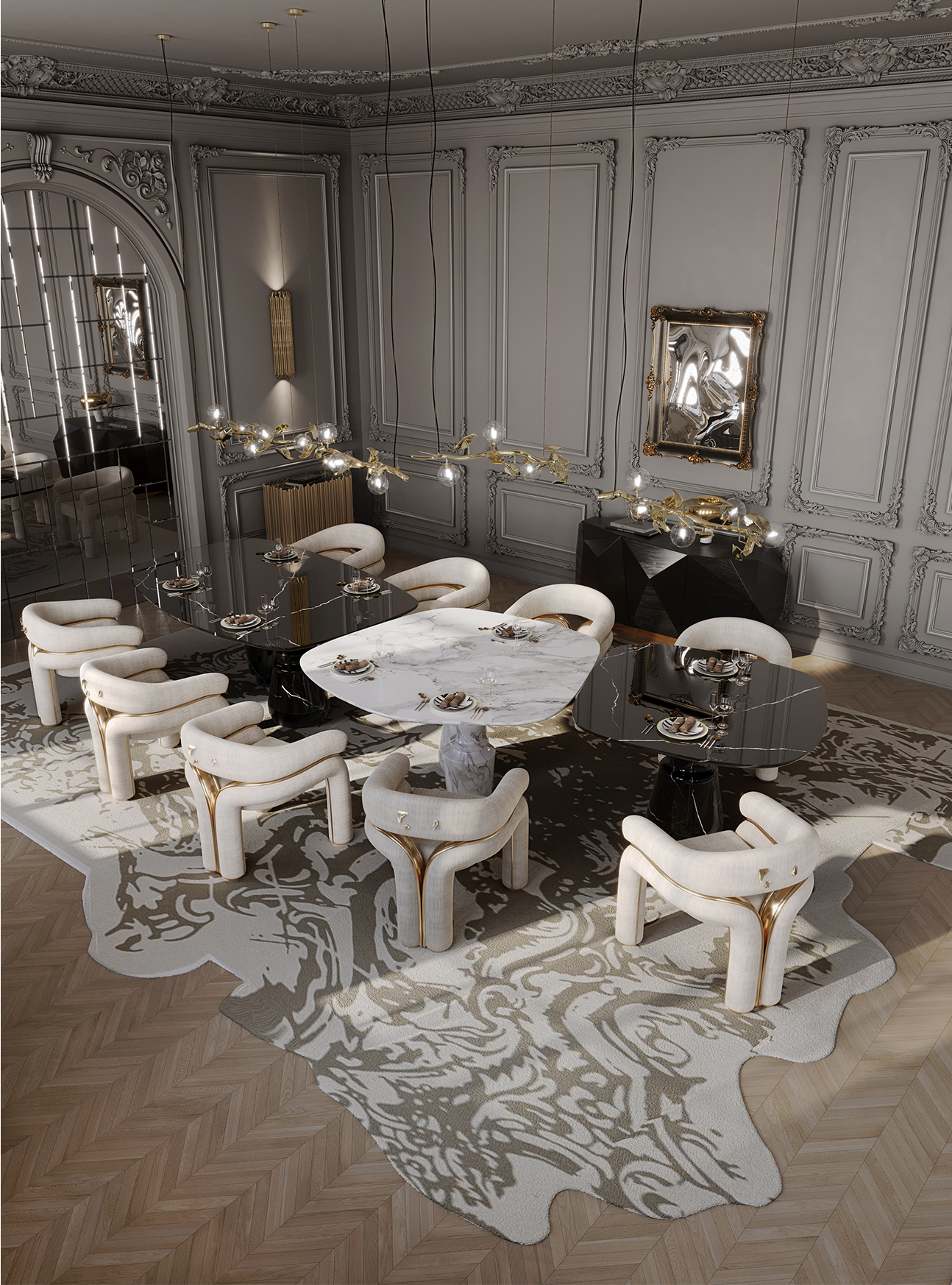 Celestia Weißer Stuhl