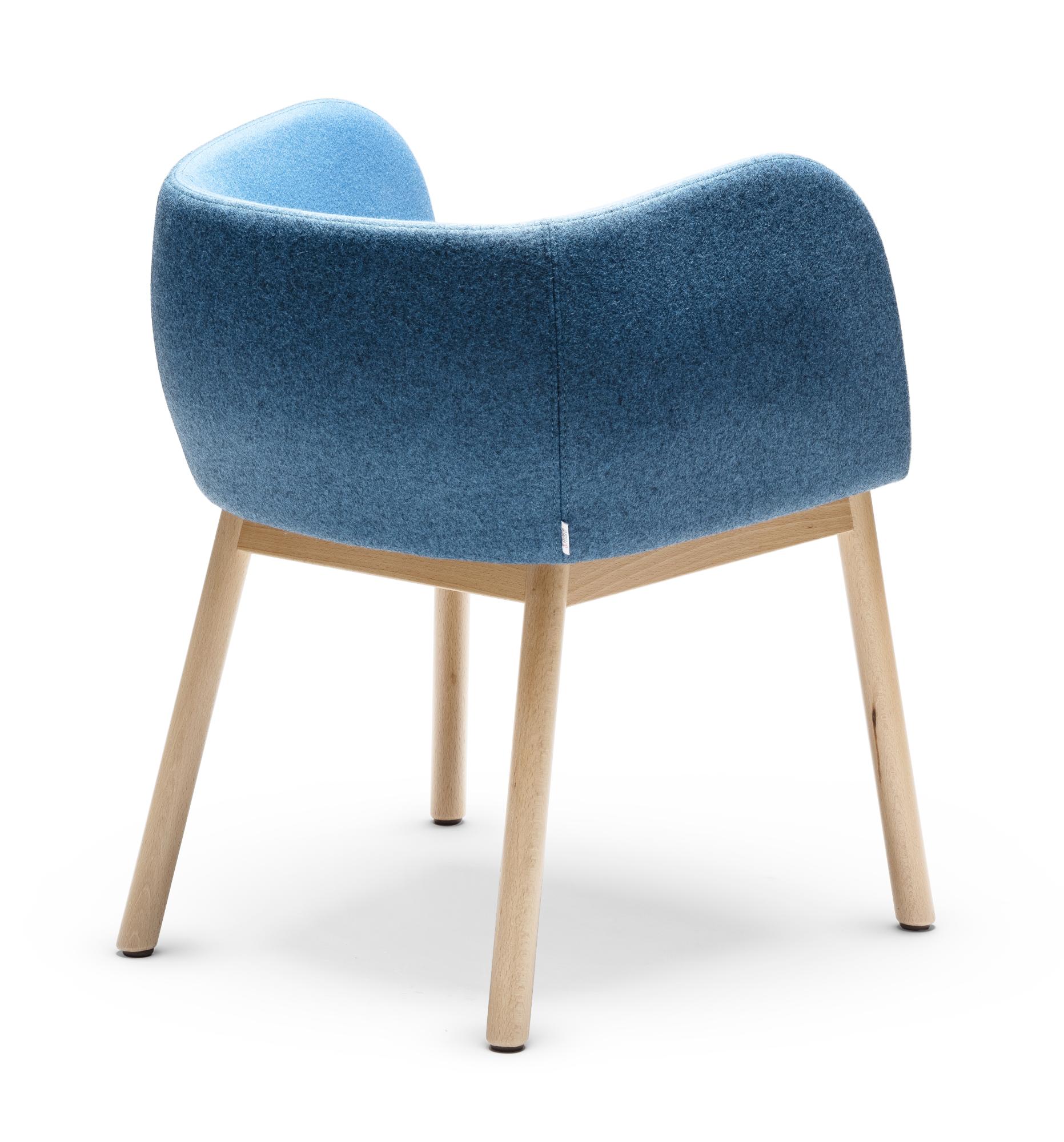 Mousse SP Blauer Sessel