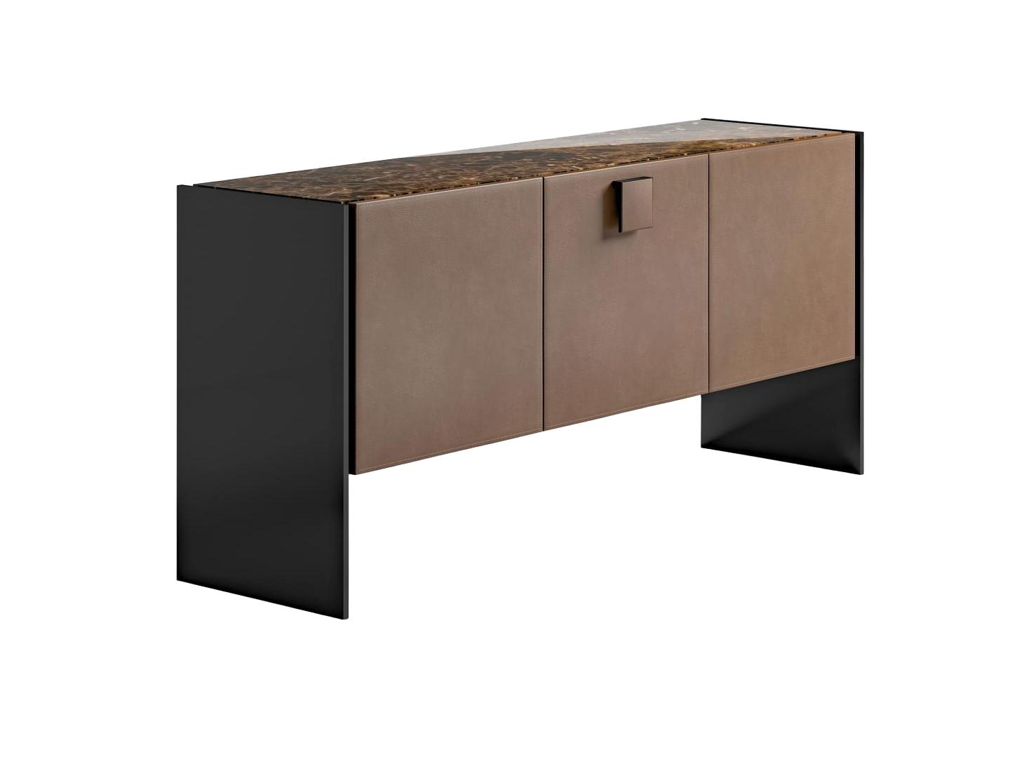 Sideboard mit Ledertüren