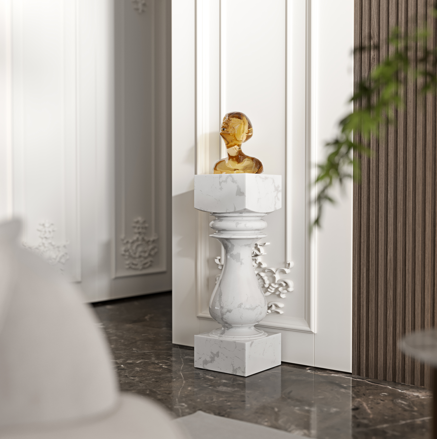 Obsidian Sockeltisch