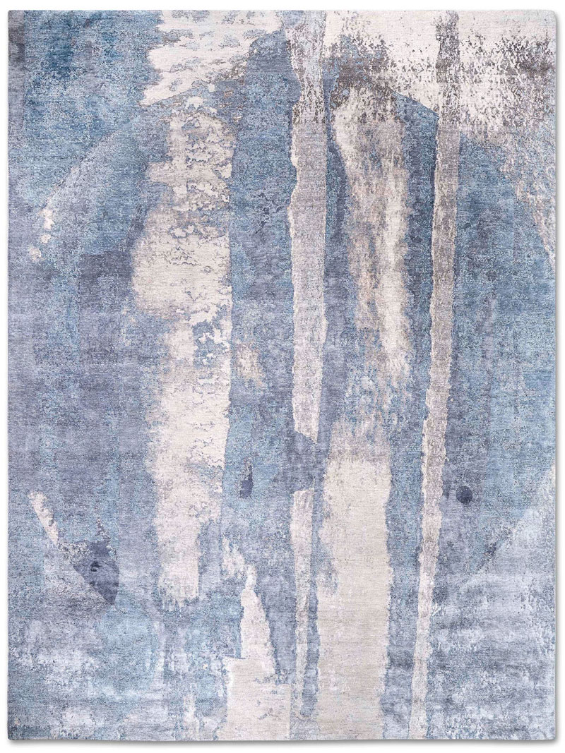 Galileo SkyBlue auf Hellgrau Teppich | Größe: 183 x 274 cm
